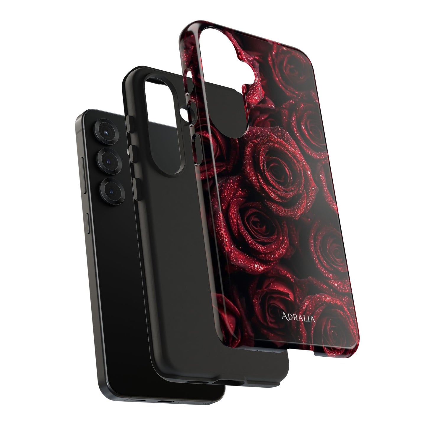 Red Velvet Roses Tough Phone Case — Protective Floral iPhone Case