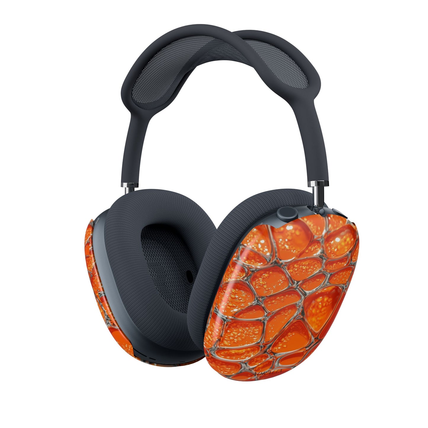AirPods Max Case — Orange Mosaic Textured Shell Cover