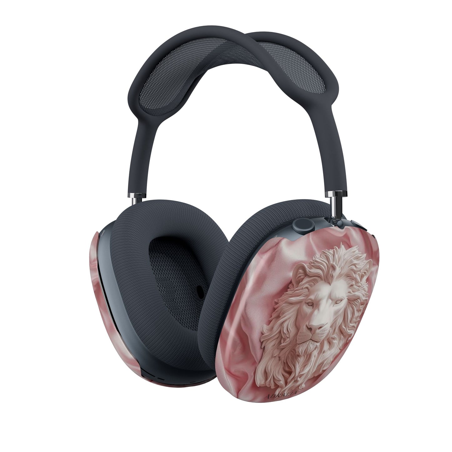 Lion Relief AirPods Max Shell Case — Pink Marble Headphone Covers