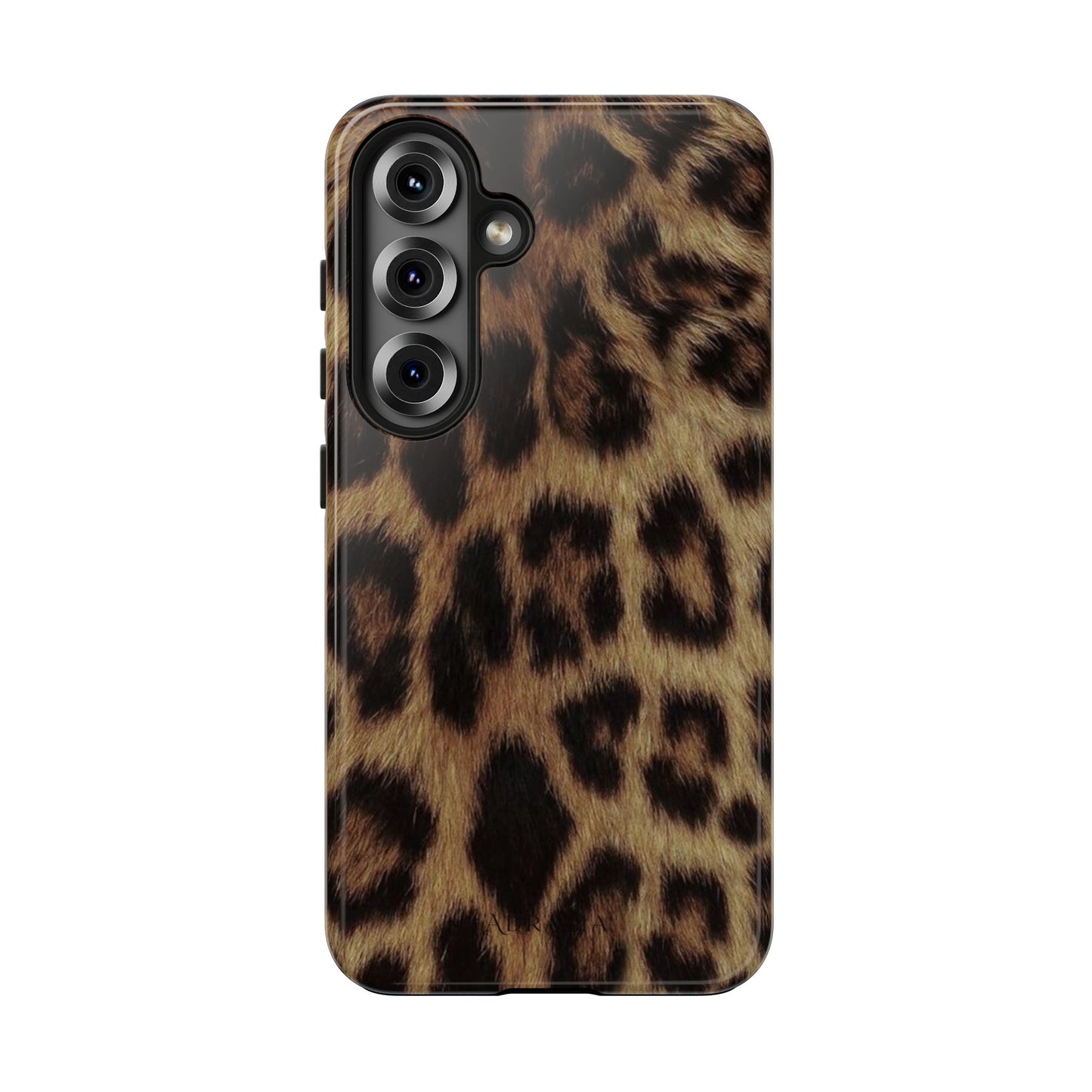 Leopard Print Tough Phone Case — Durable Animal-Print Protective Cover
