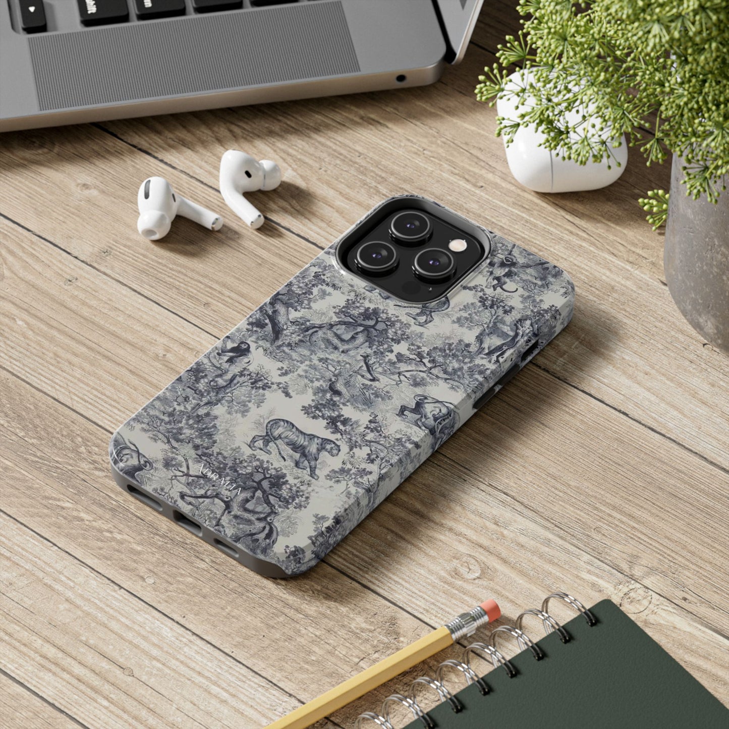 Vintage Toile Animal Tough Phone Case