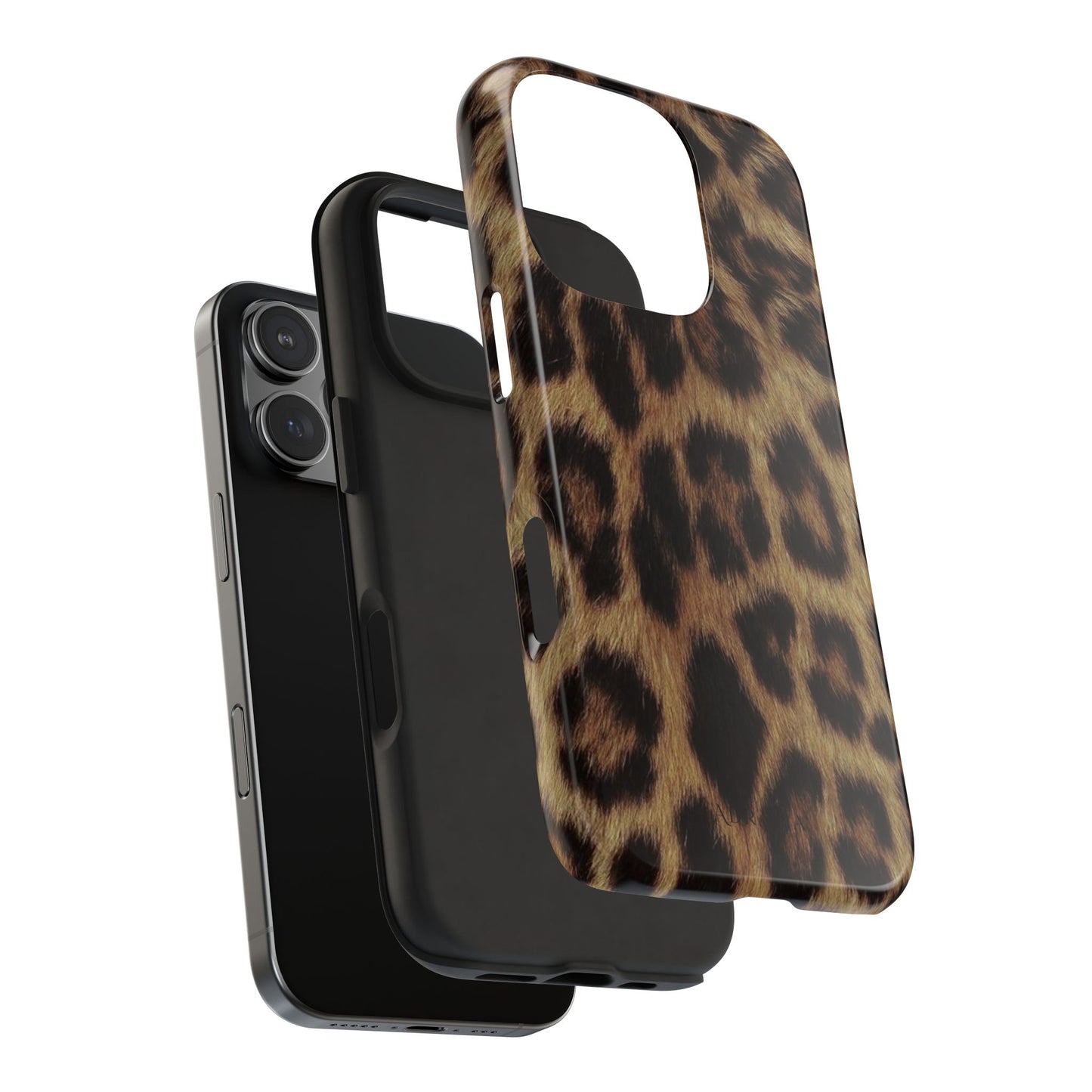 Leopard Print Tough Phone Case — Durable Animal-Print Protective Cover