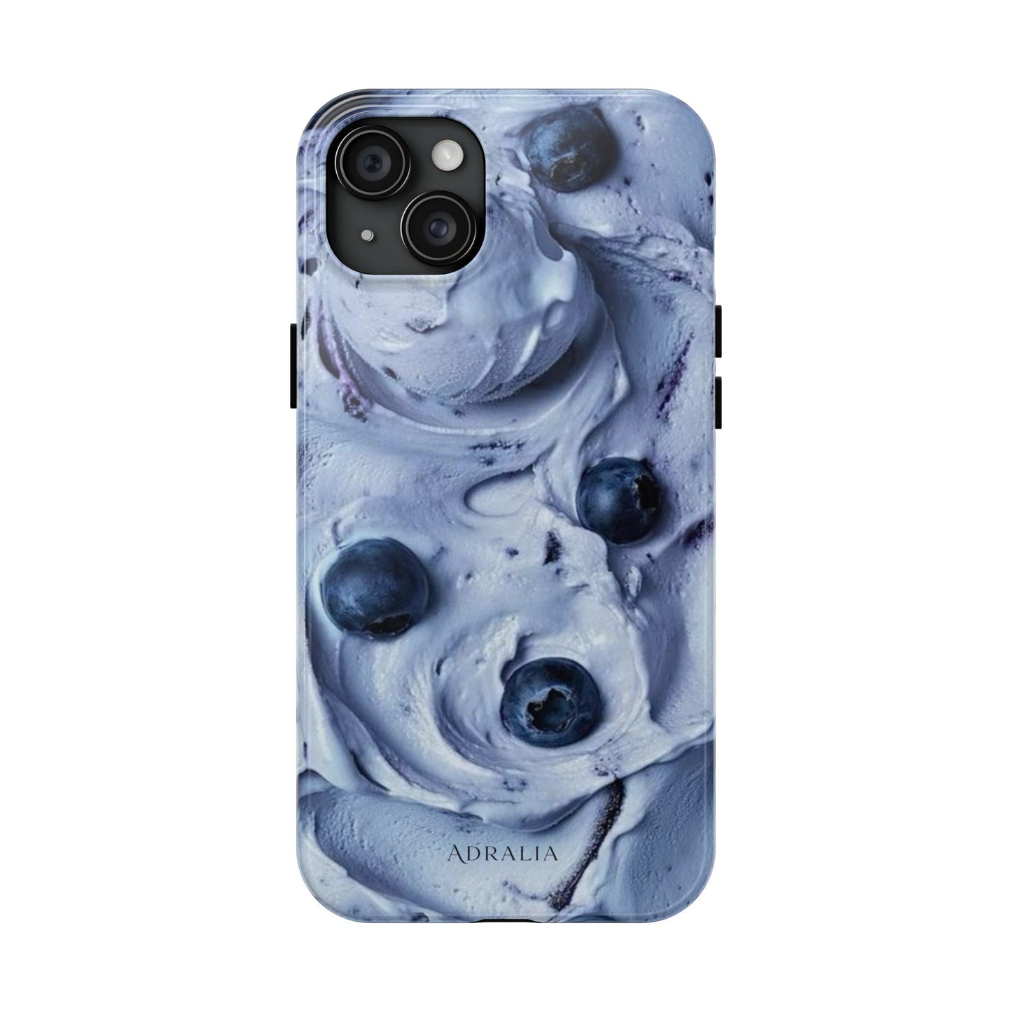 Blueberry Swirl Tough Phone Case — Protective Artistic Fruit Pattern