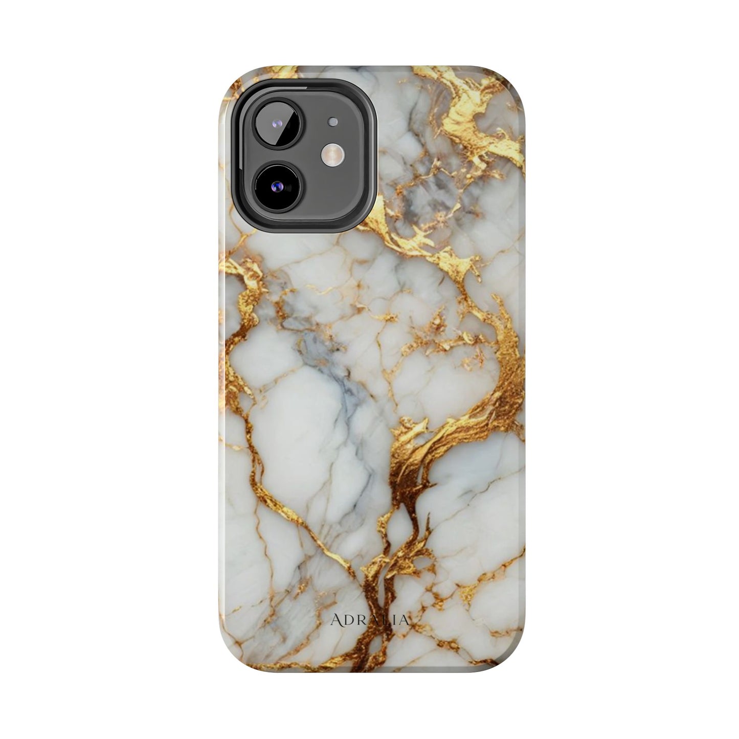 Gold Veined Marble Tough Phone Case — Luxury Protective Phone Case