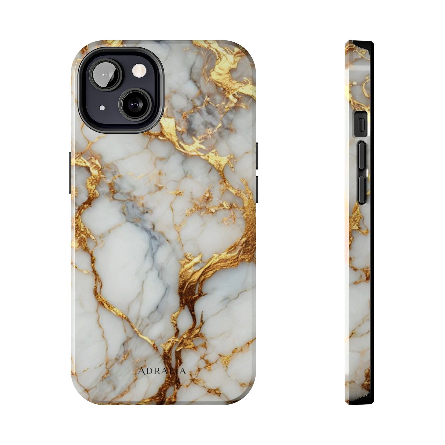 Gold Veined Marble Tough Phone Case — Luxury Protective Phone Case