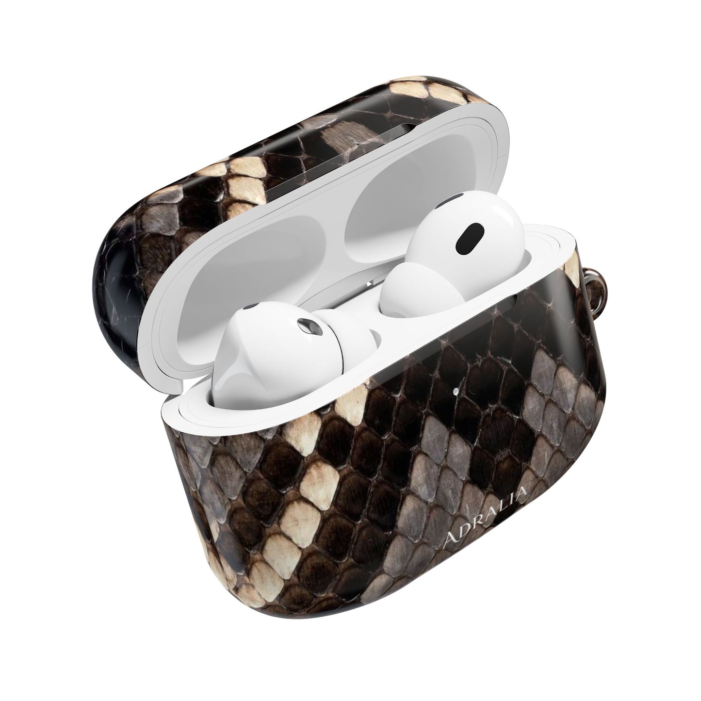Snake Print AirPod Case — Faux Python Protective Charging Case