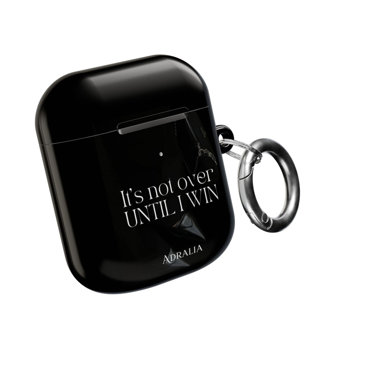 Motivational AirPod Case — "It's Not Over Until I Win" Inspirational Protective Cover