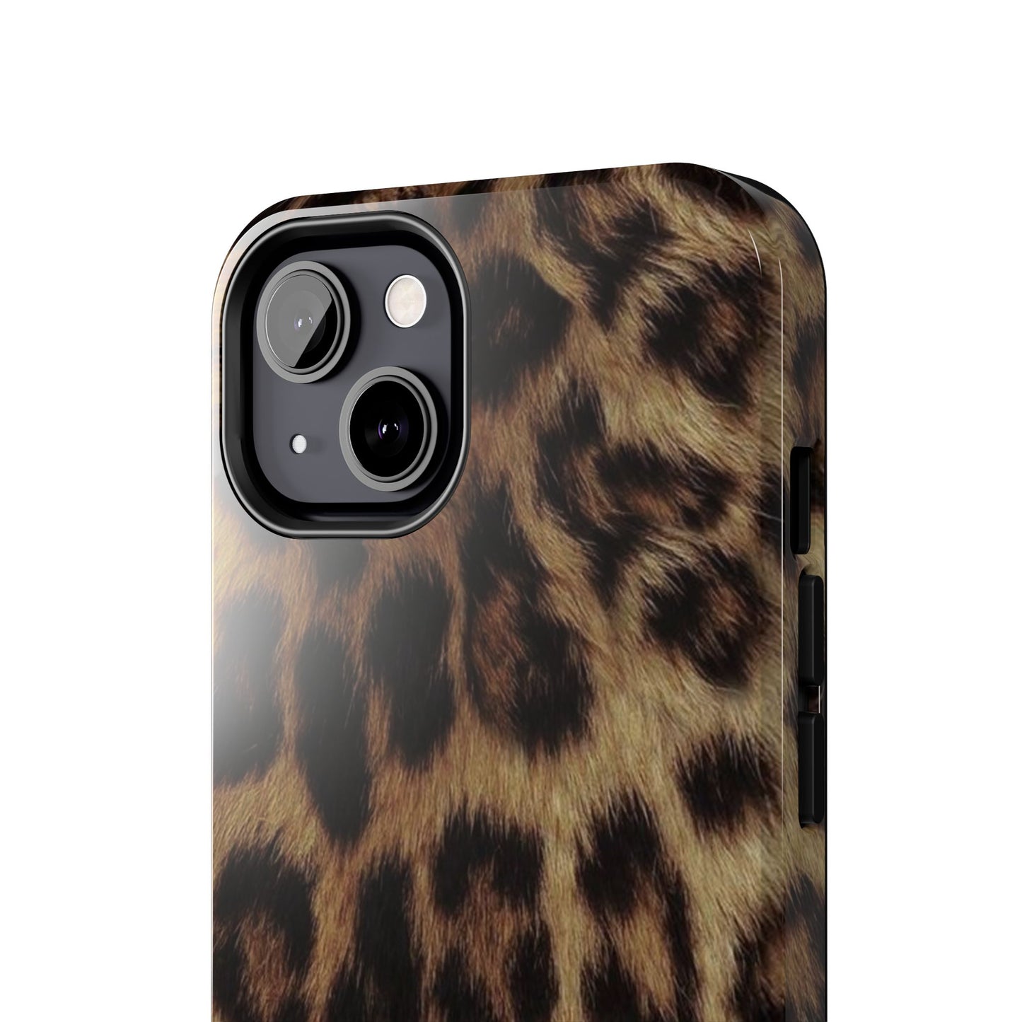 Leopard Print Tough Phone Case — Durable Animal-Print Protective Cover