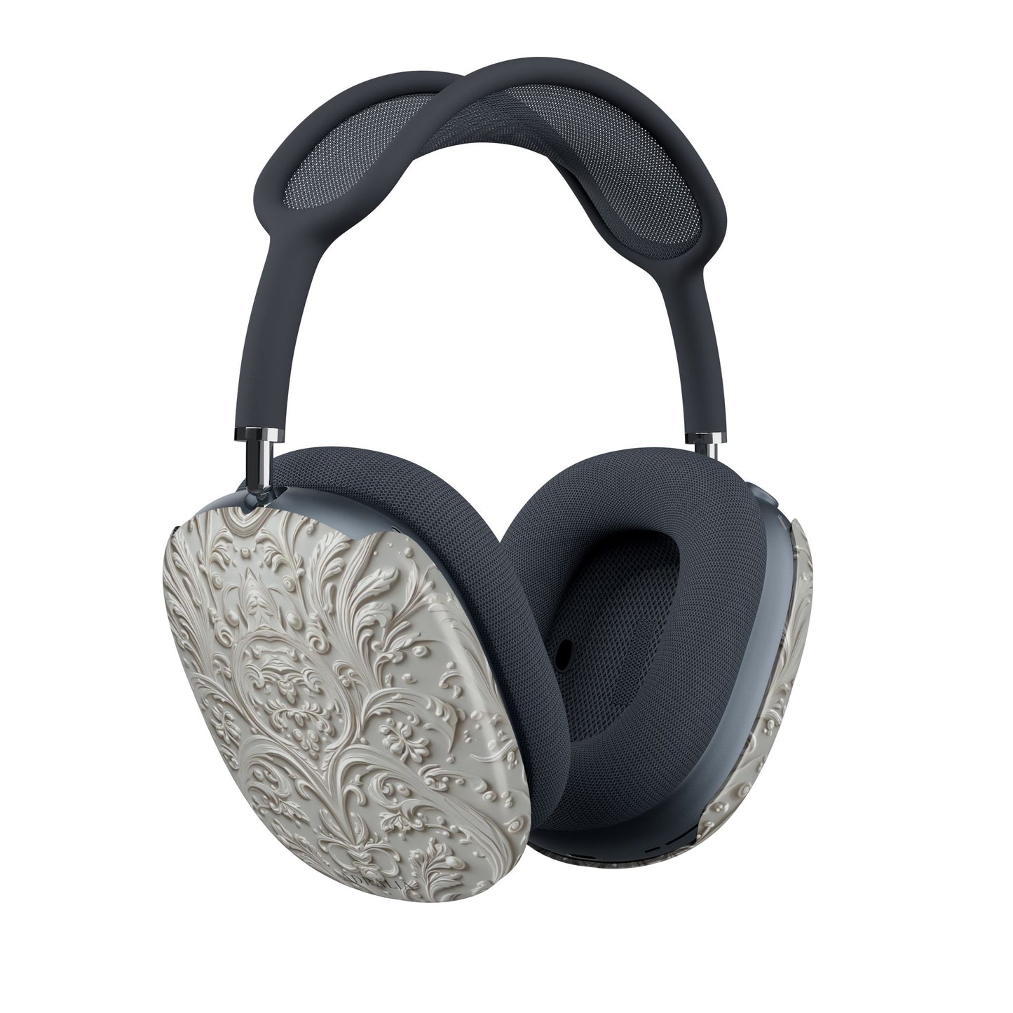 Baroque Relief AirPods Max Shell Case — Elegant Vintage Damask Ear Cup Covers