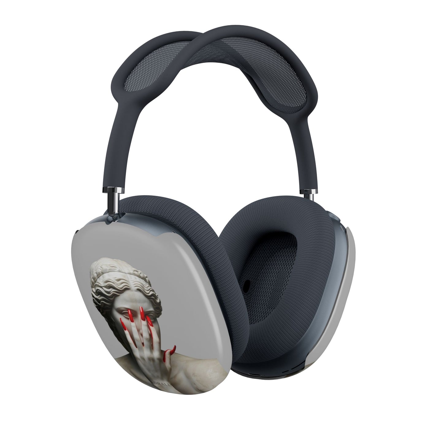 AirPods Max Case — Classical Statue with Red Nails Graphic