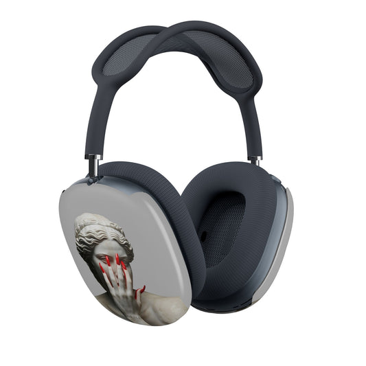 AirPods Max Case — Classical Statue with Red Nails Graphic