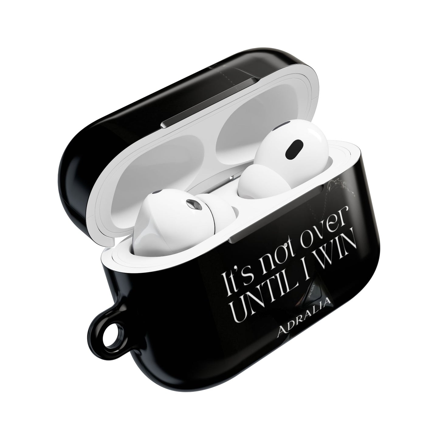 Motivational AirPod Case — "It's Not Over Until I Win" Inspirational Protective Cover
