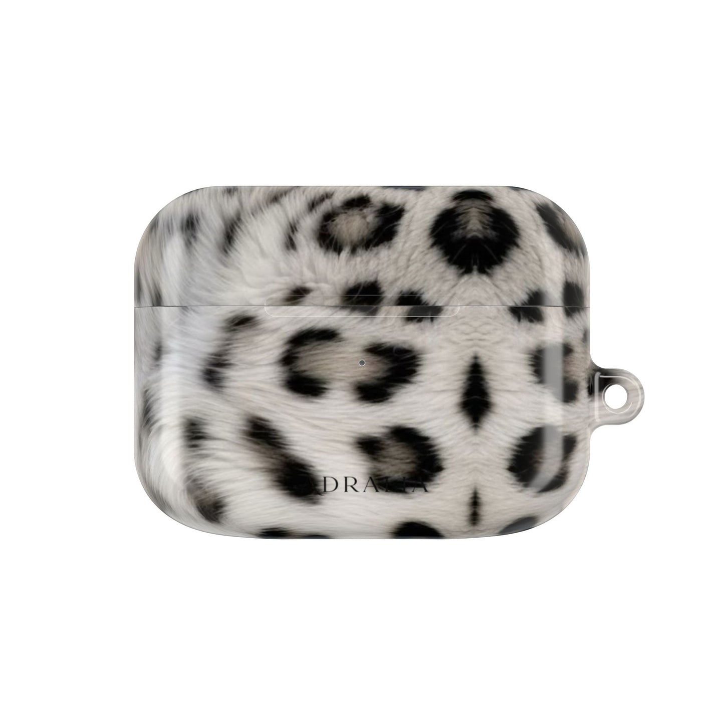 Leopard Print AirPod Case — Faux Fur Black & White Protective Cover