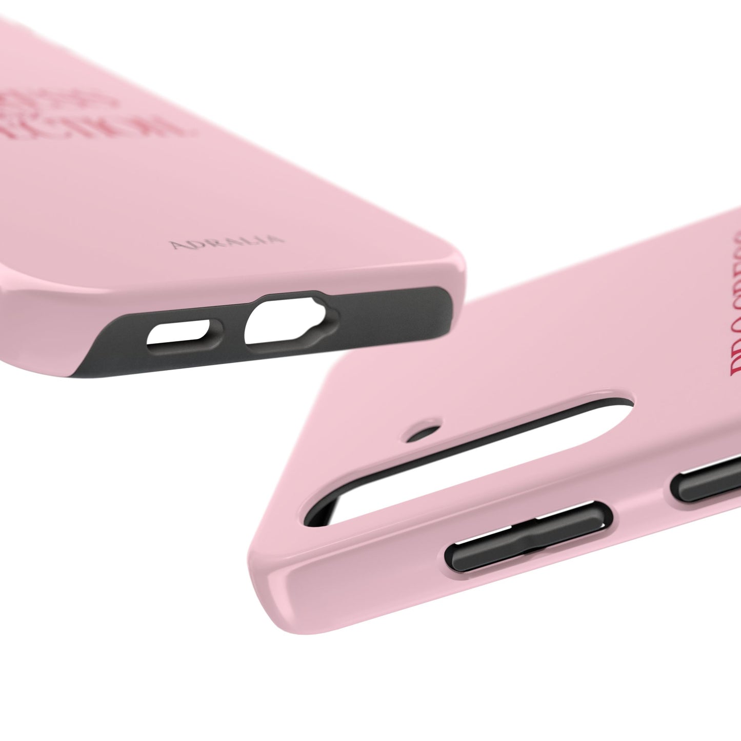 Progress Over Perfection Tough Phone Case — Pink Inspirational Protective Cover