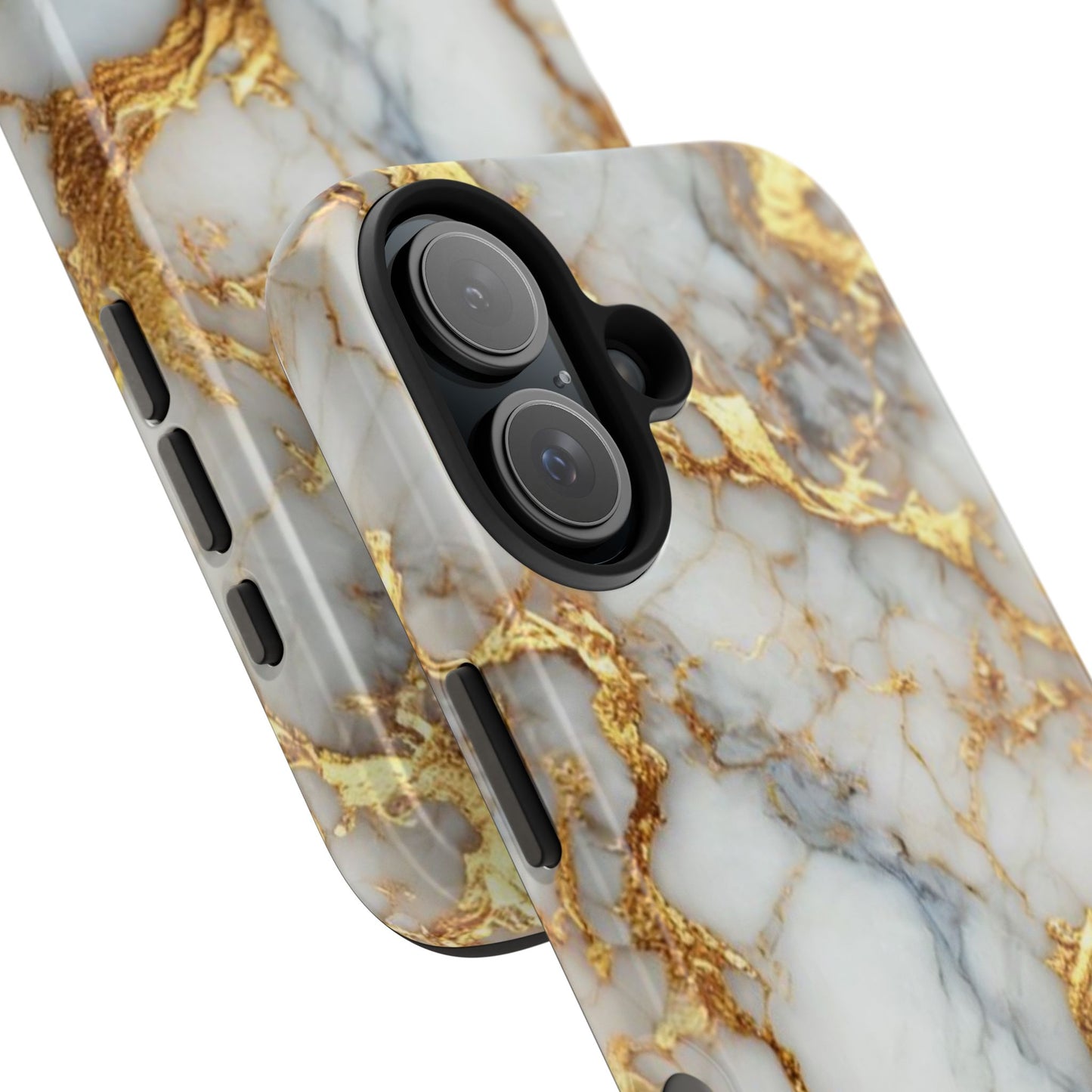 Gold Veined Marble Tough Phone Case — Luxury Protective Phone Case