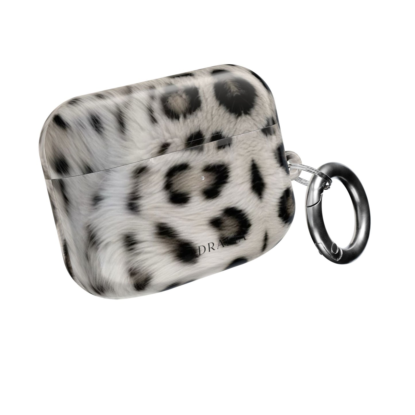 Leopard Print AirPod Case — Faux Fur Black & White Protective Cover