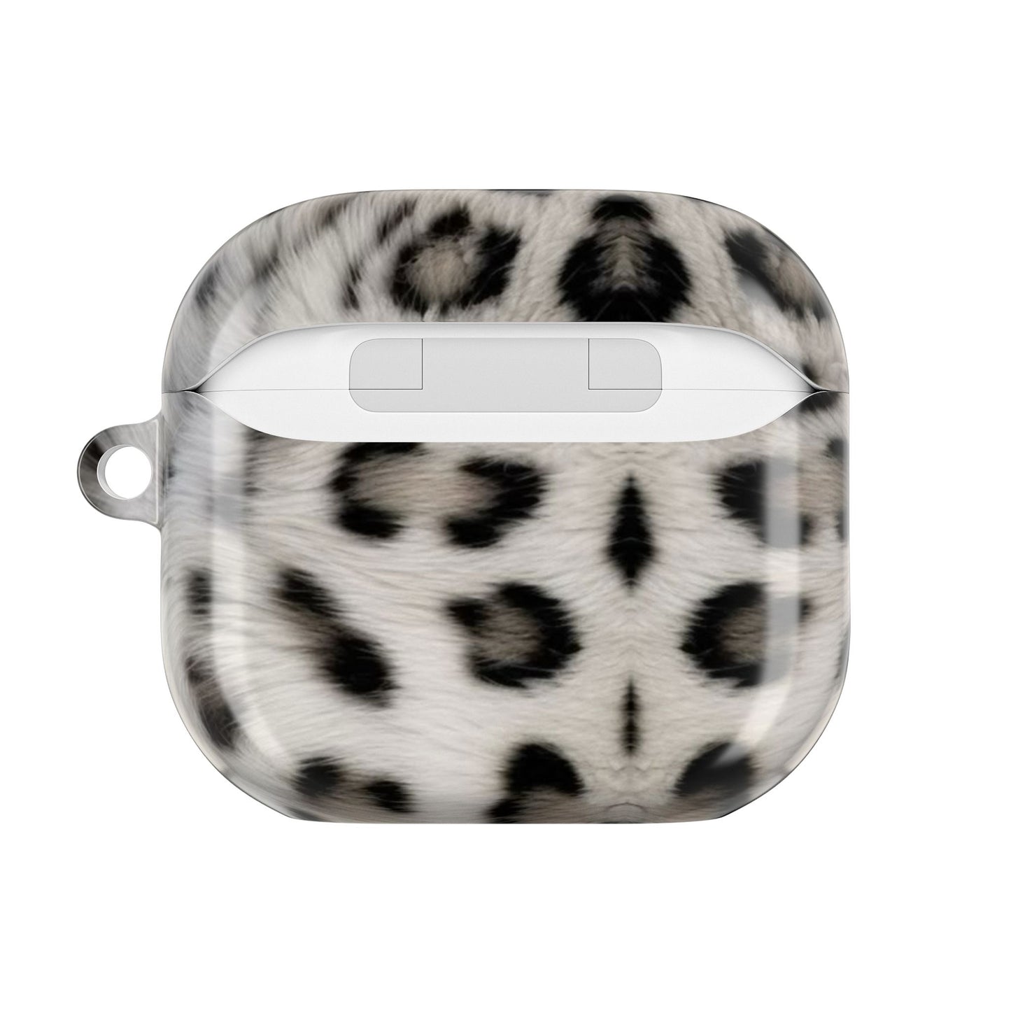 Leopard Print AirPod Case — Faux Fur Black & White Protective Cover