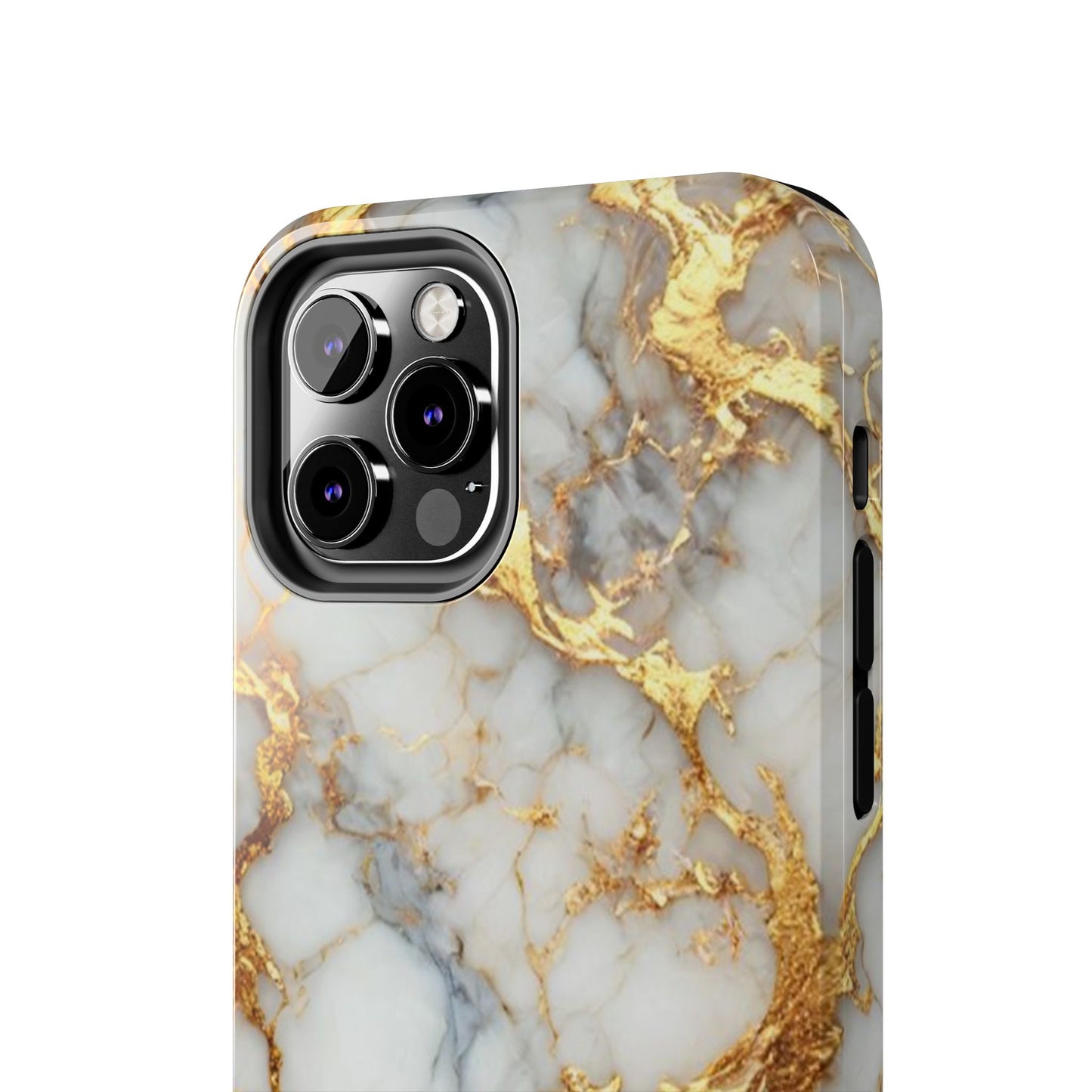 Gold Veined Marble Tough Phone Case — Luxury Protective Phone Case