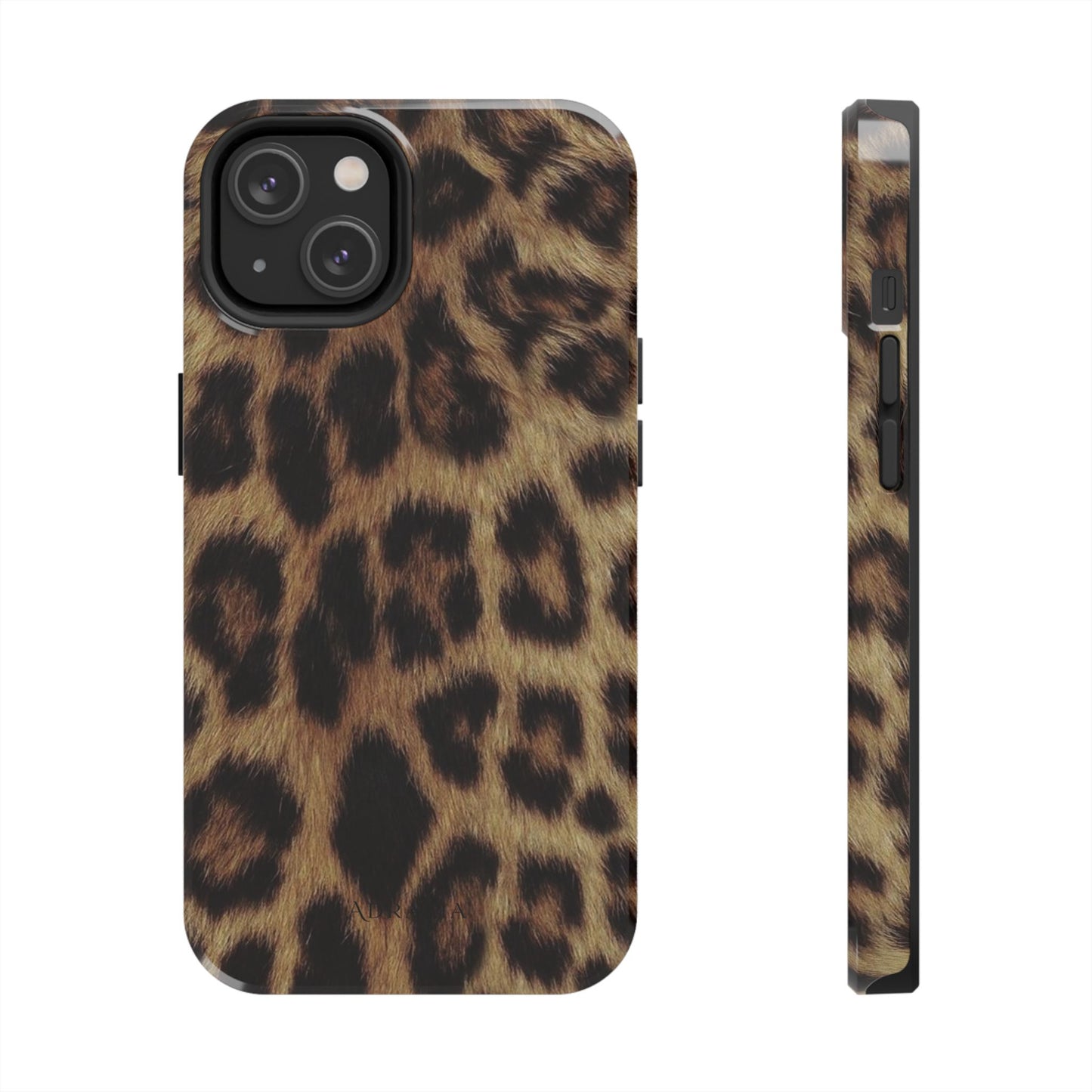 Leopard Print Tough Phone Case — Durable Animal-Print Protective Cover