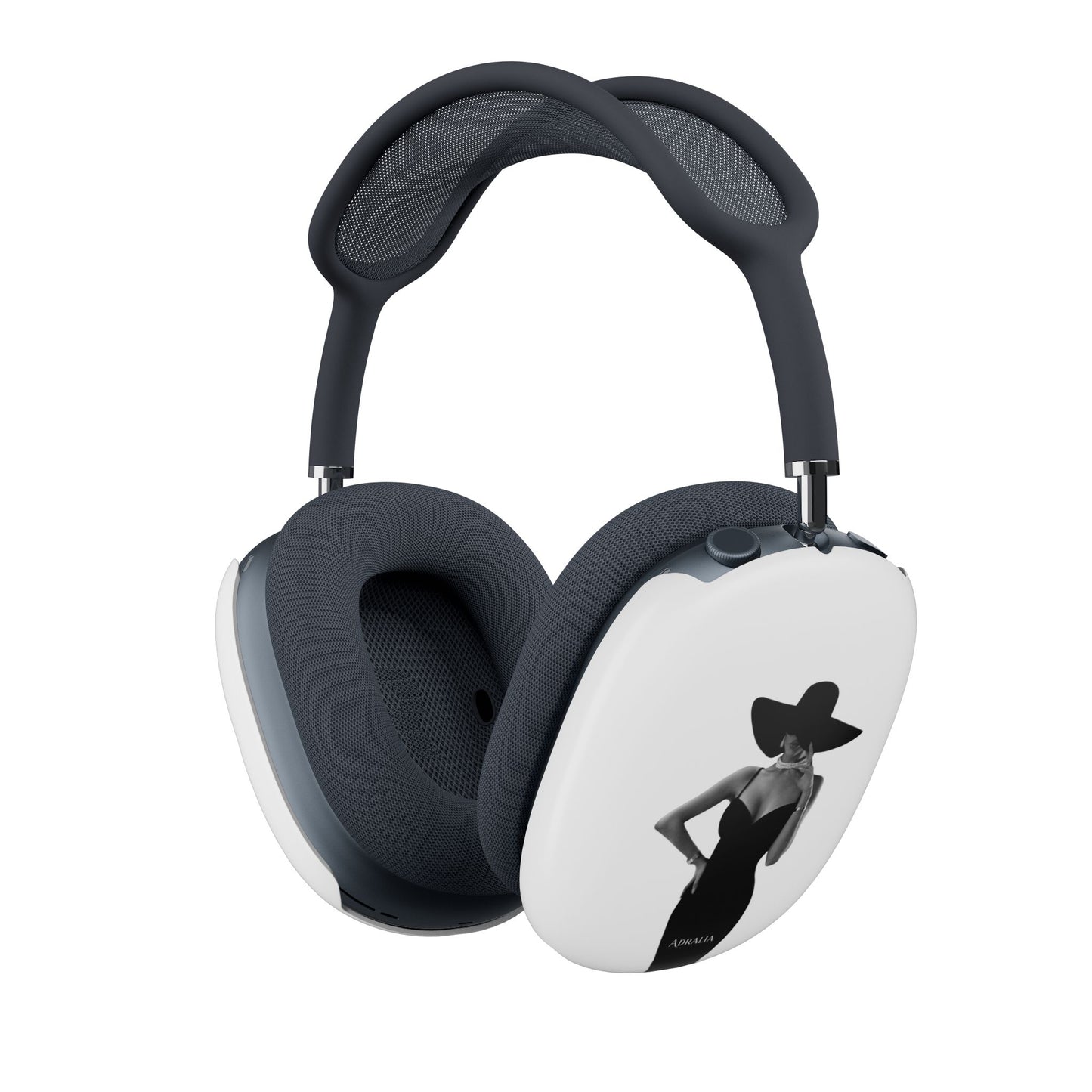 AirPods Max Shell Case — Chic Monochrome Lady Silhouette Protective Cover