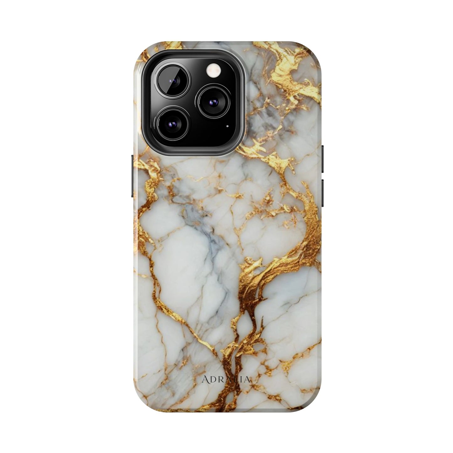 Gold Veined Marble Tough Phone Case — Luxury Protective Phone Case