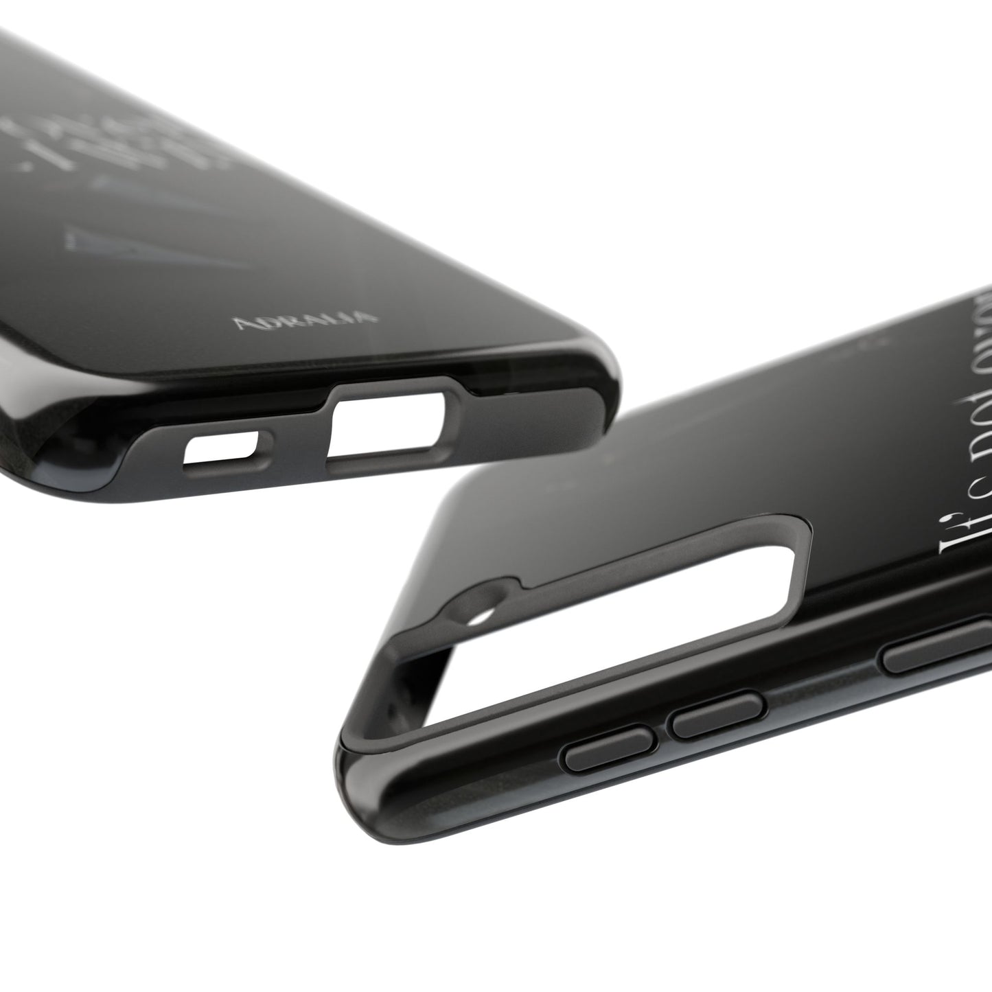 It's Not Over Until I Win Tough Phone Case — Motivational Black Protective Cover