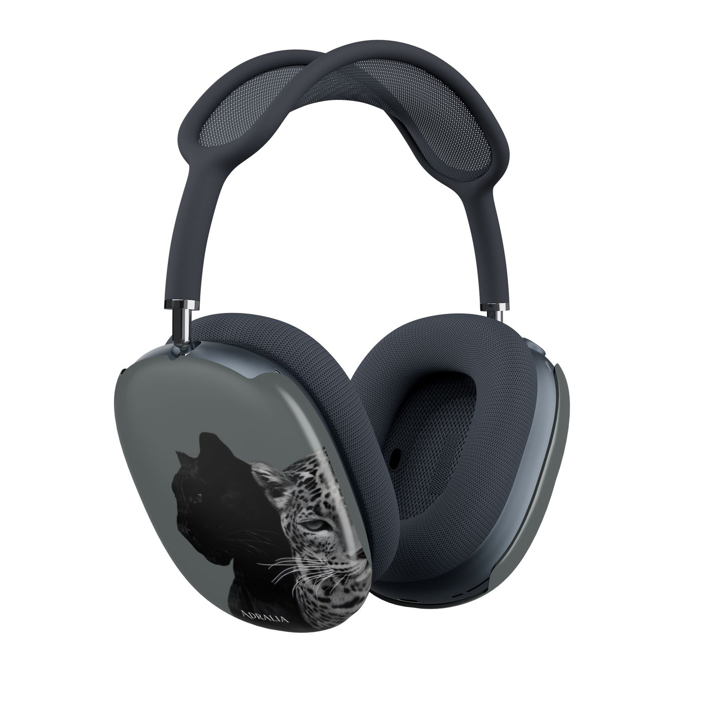 AirPods Max Case — Black Panther & Leopard Art Shell (Adralia)
