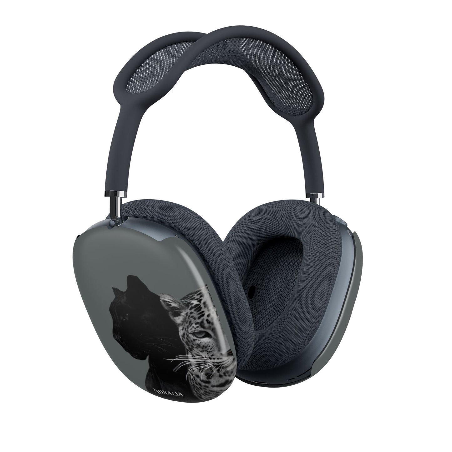 AirPods Max Case — Black Panther & Leopard Art Shell (Adralia)