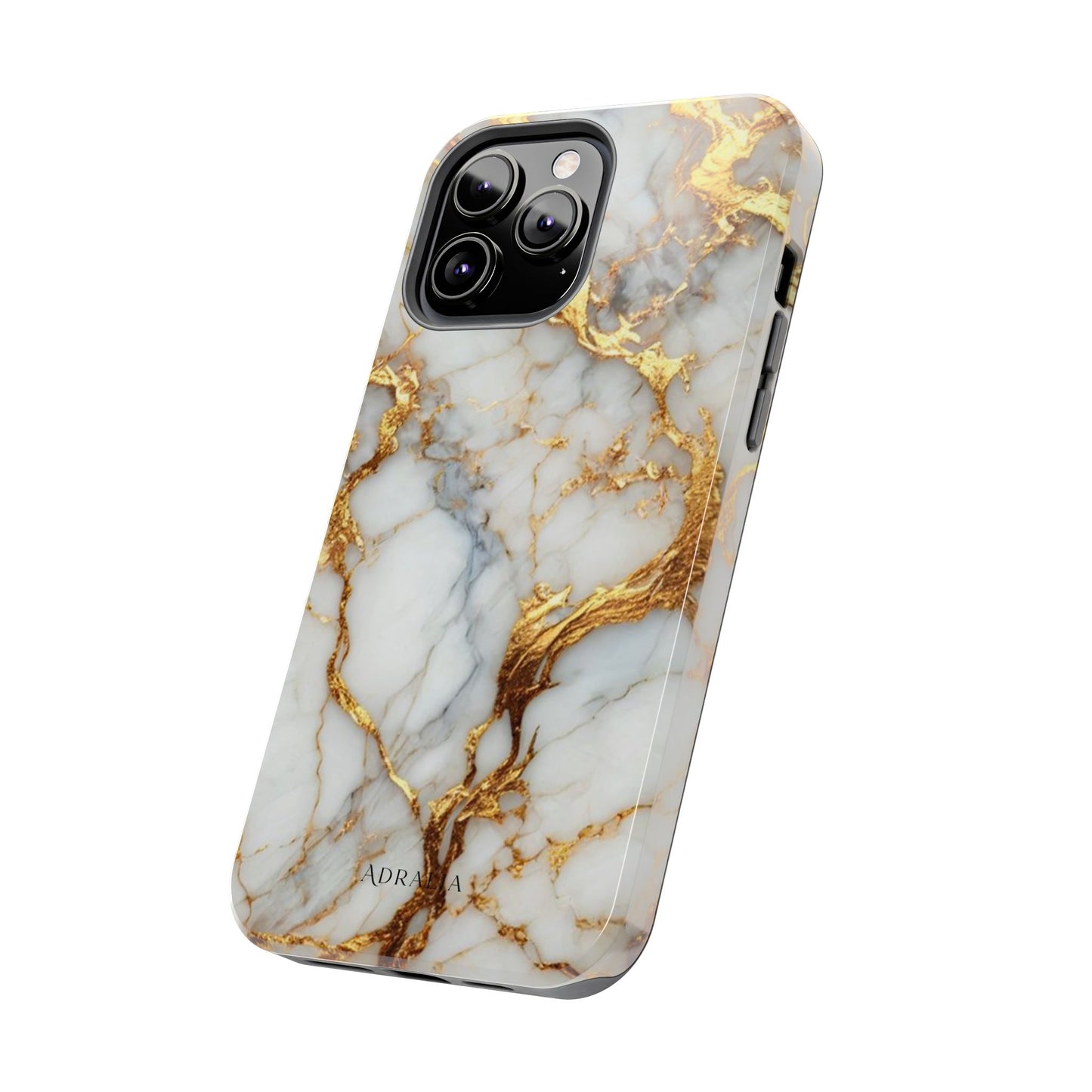 Gold Veined Marble Tough Phone Case — Luxury Protective Phone Case