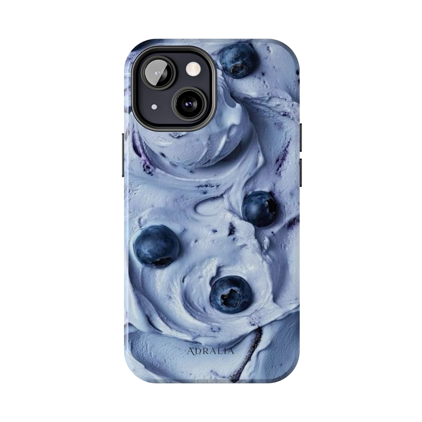 Blueberry Swirl Tough Phone Case — Protective Artistic Fruit Pattern