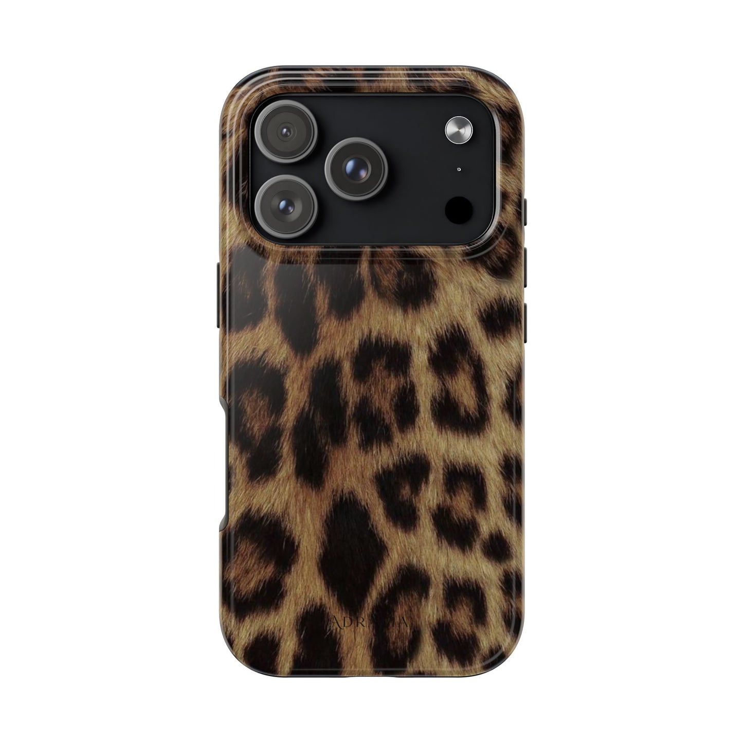 Leopard Print Tough Phone Case — Durable Animal-Print Protective Cover