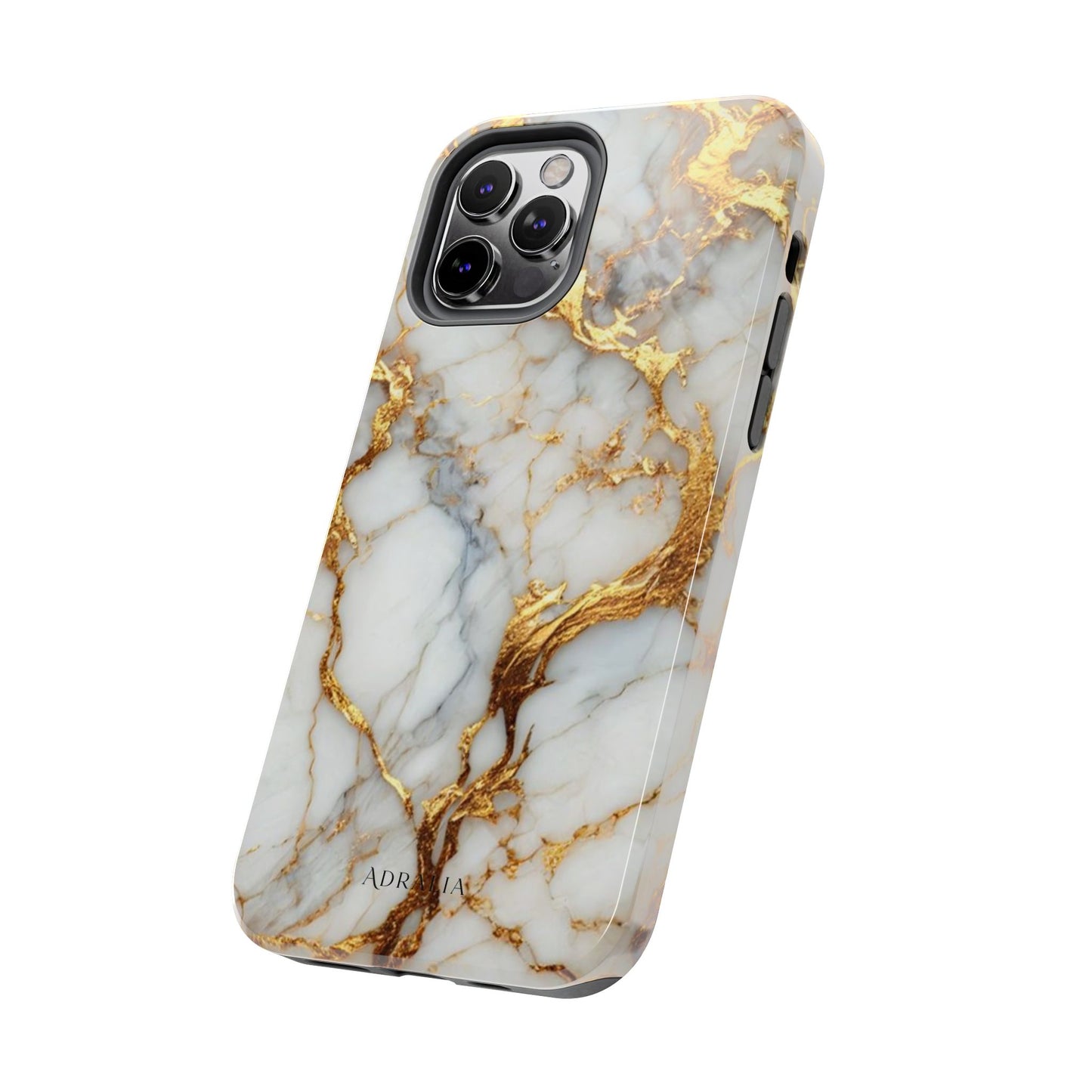 Gold Veined Marble Tough Phone Case — Luxury Protective Phone Case