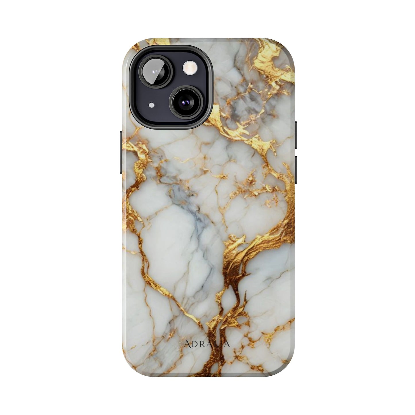 Gold Veined Marble Tough Phone Case — Luxury Protective Phone Case