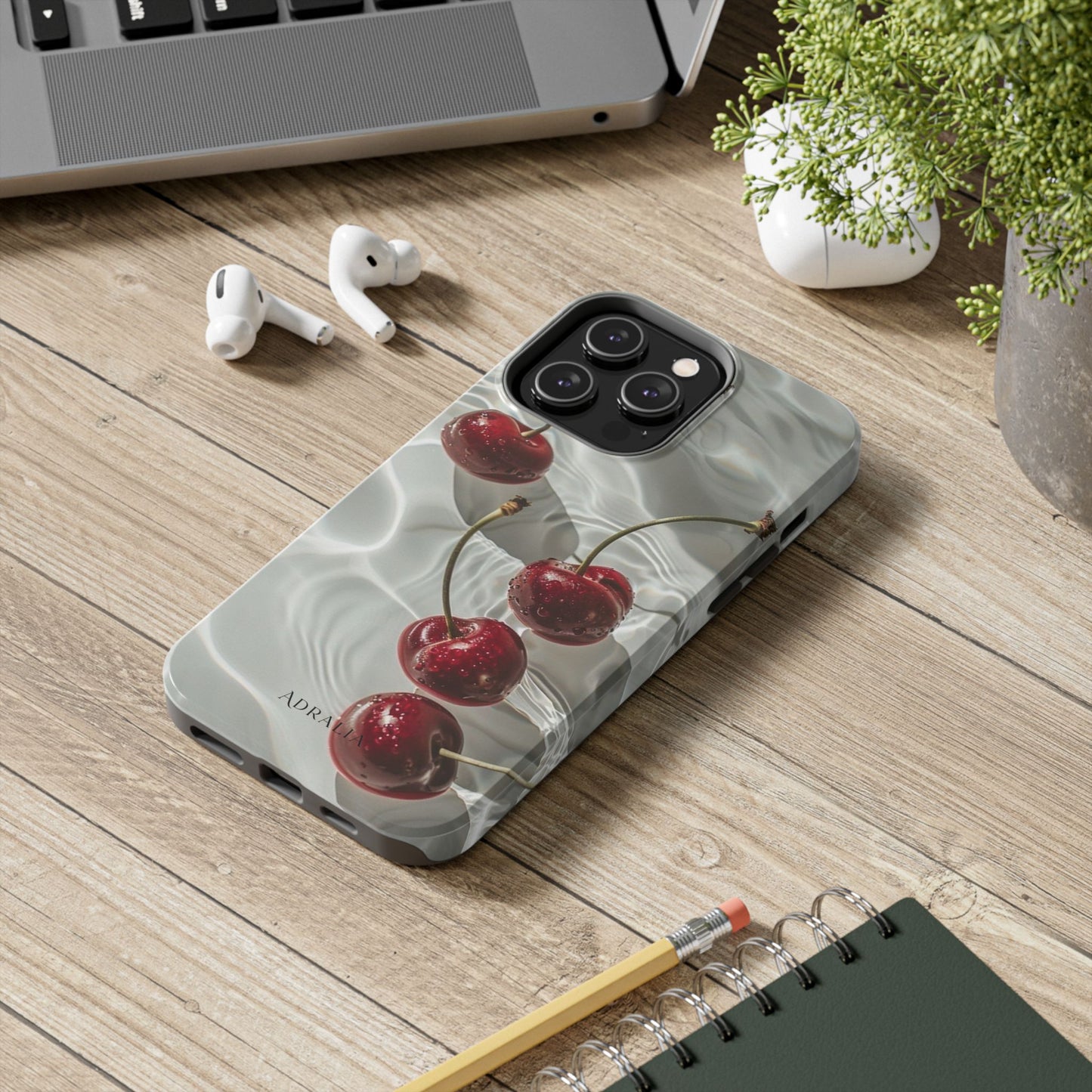 Cherry Water Reflection Tough Phone Case