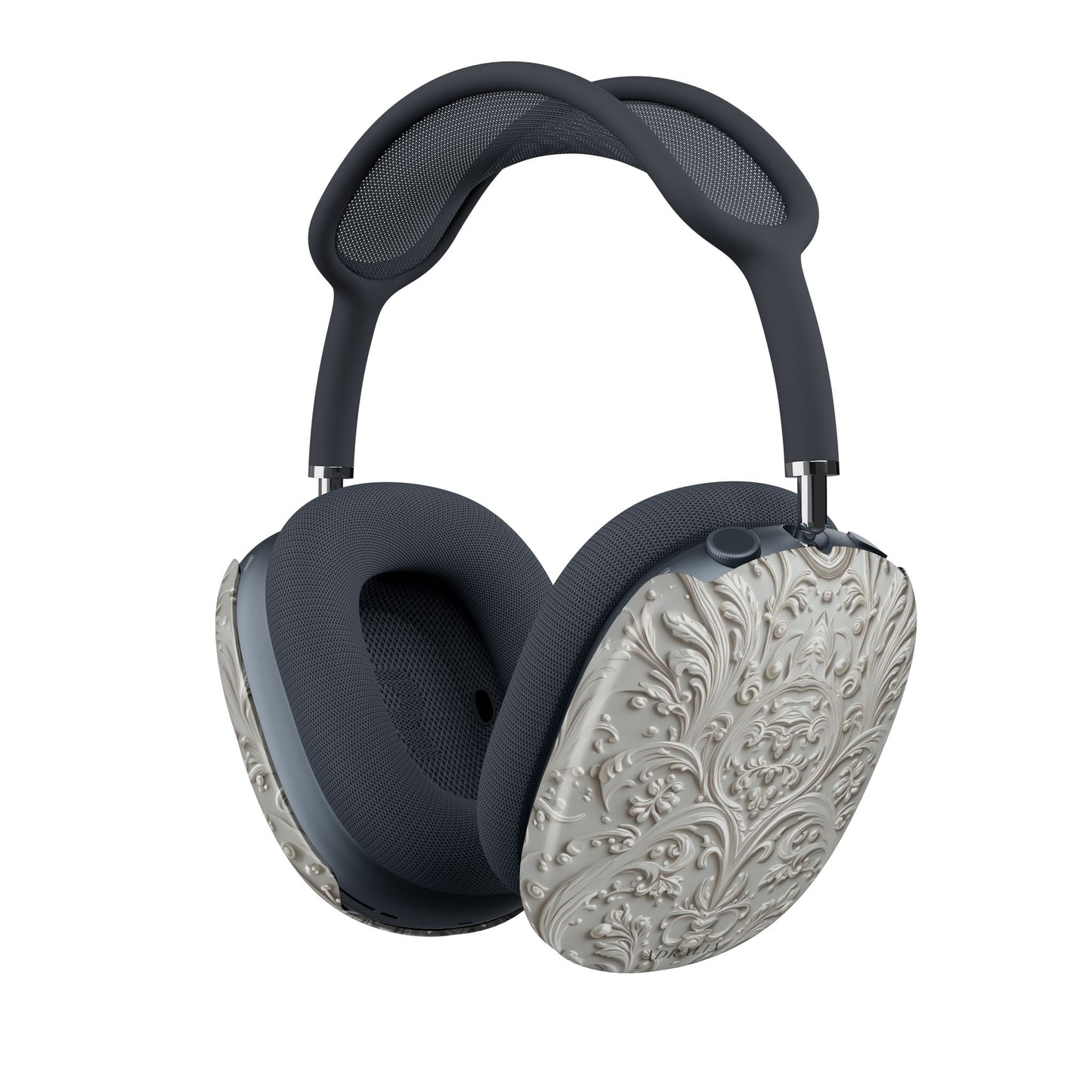 Baroque Relief AirPods Max Shell Case — Elegant Vintage Damask Ear Cup Covers
