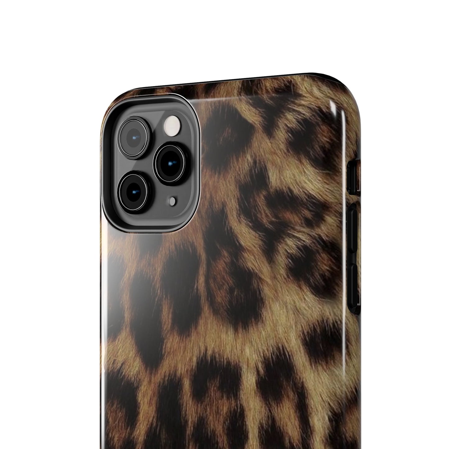 Leopard Print Tough Phone Case — Durable Animal-Print Protective Cover