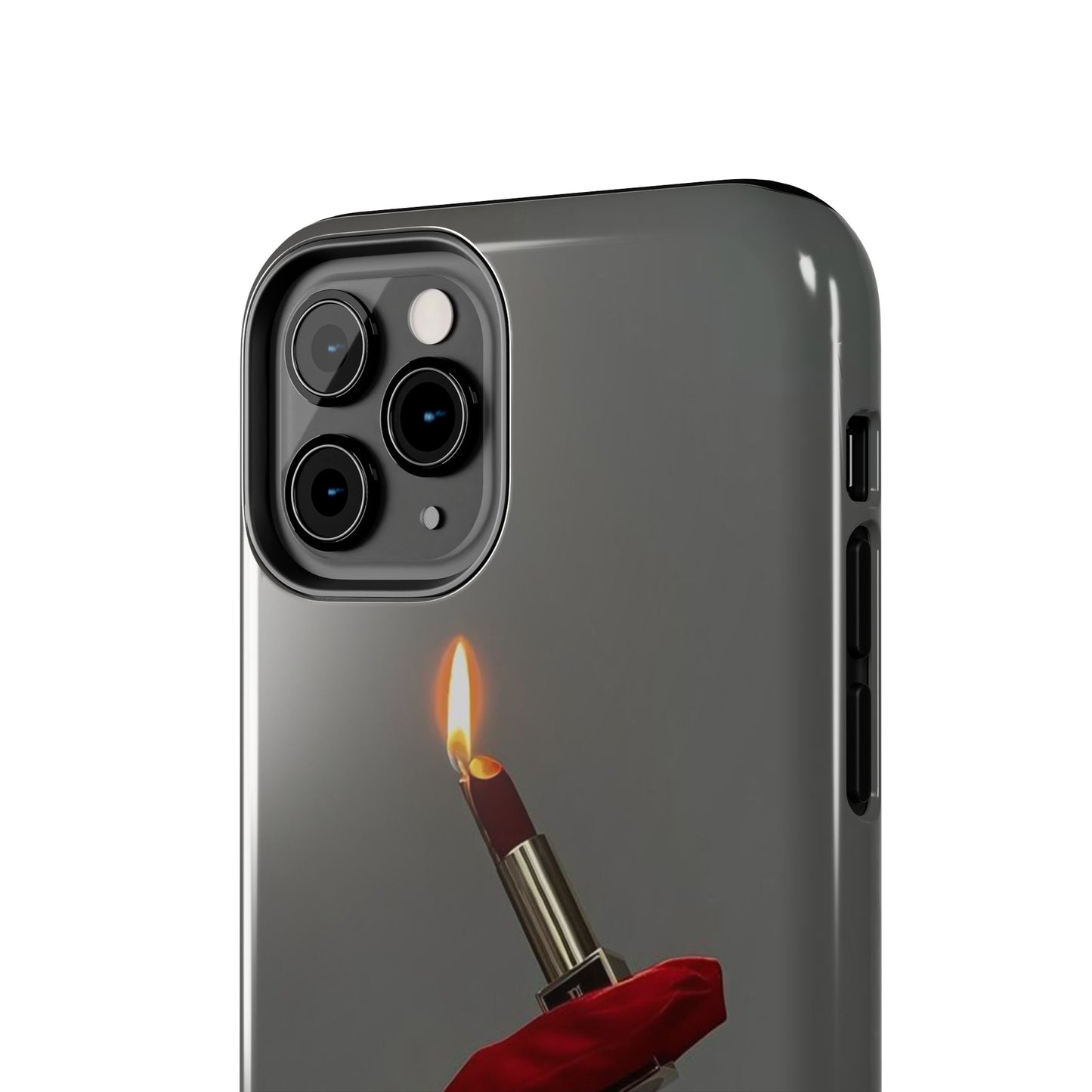 Red Glove Lighter Tough Phone Case — Dark Gothic Flame Protective Cover