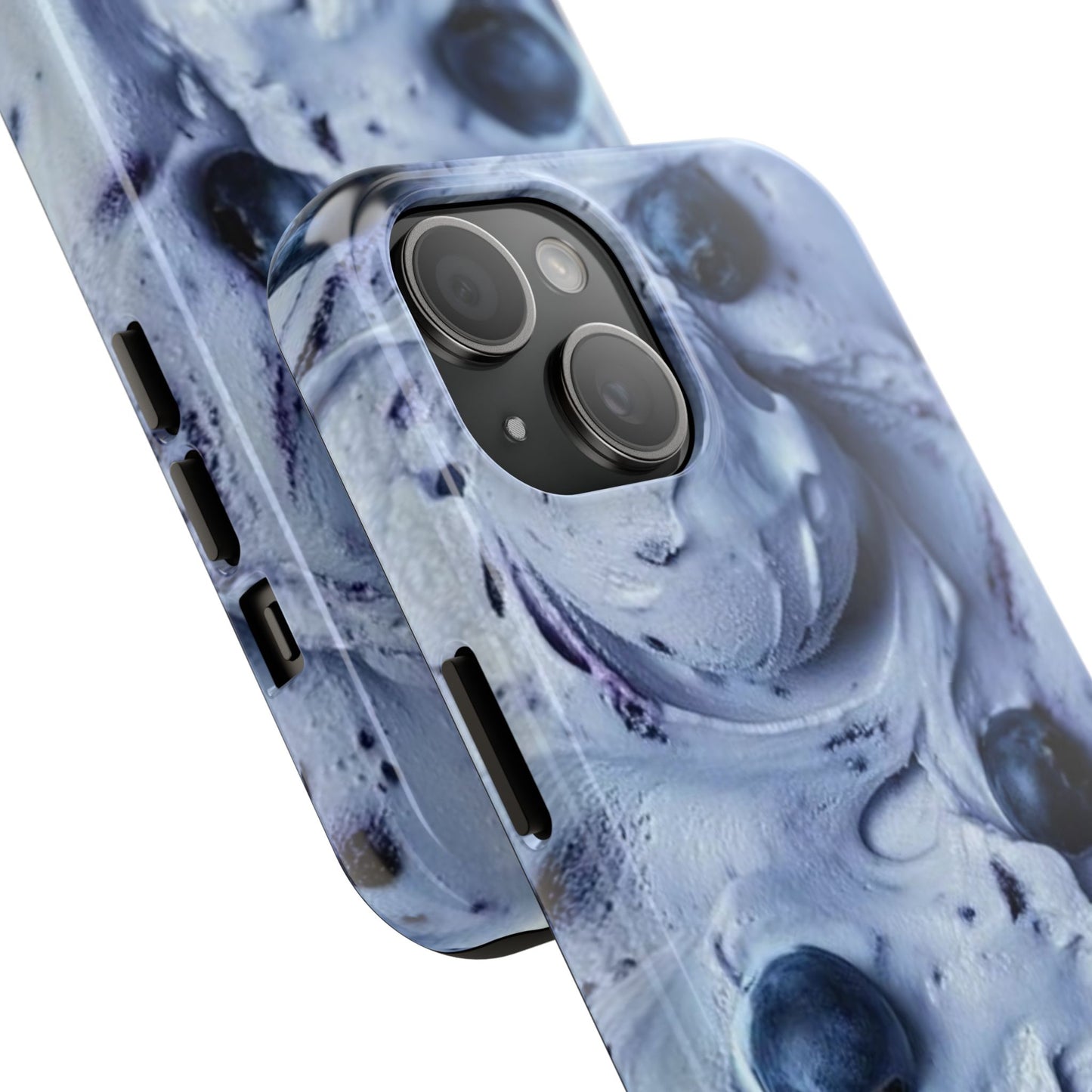 Blueberry Swirl Tough Phone Case — Protective Artistic Fruit Pattern