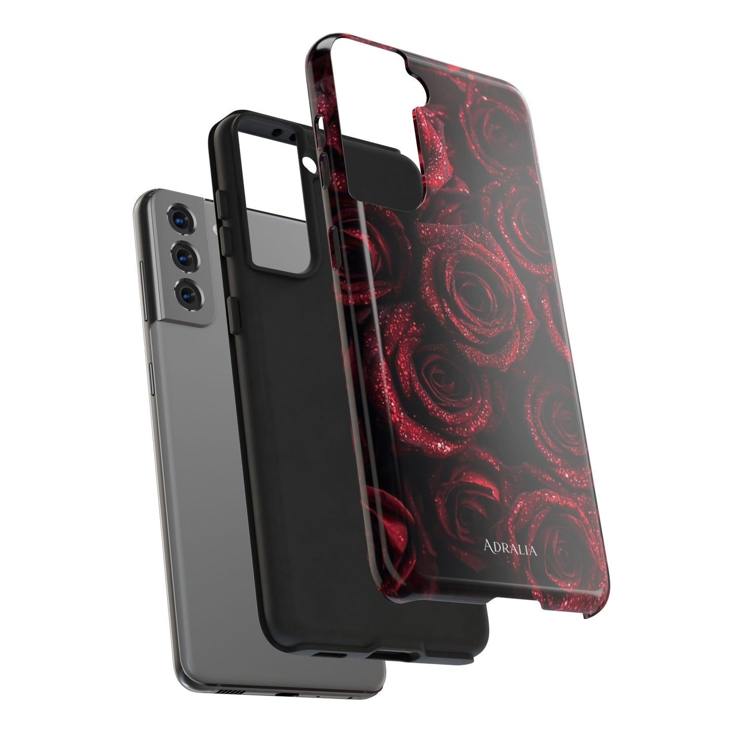 Red Velvet Roses Tough Phone Case — Protective Floral iPhone Case