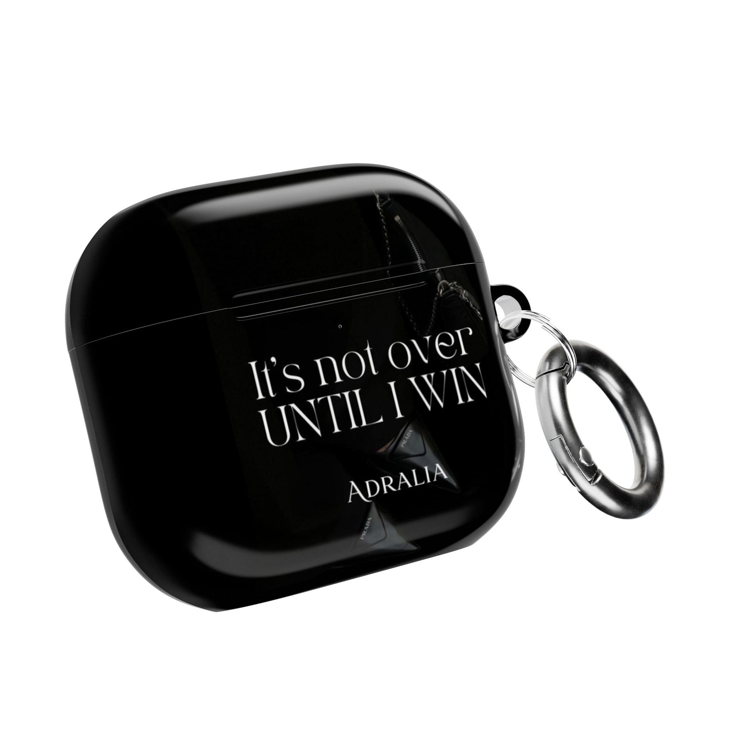 Motivational AirPod Case — "It's Not Over Until I Win" Inspirational Protective Cover