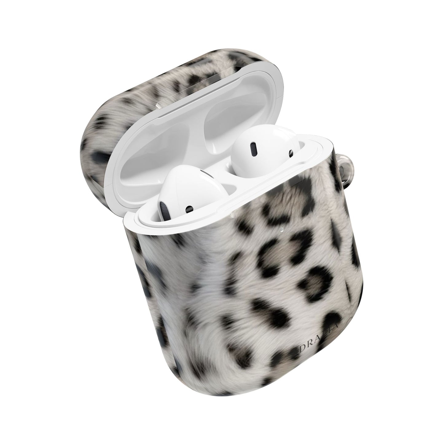Leopard Print AirPod Case — Faux Fur Black & White Protective Cover