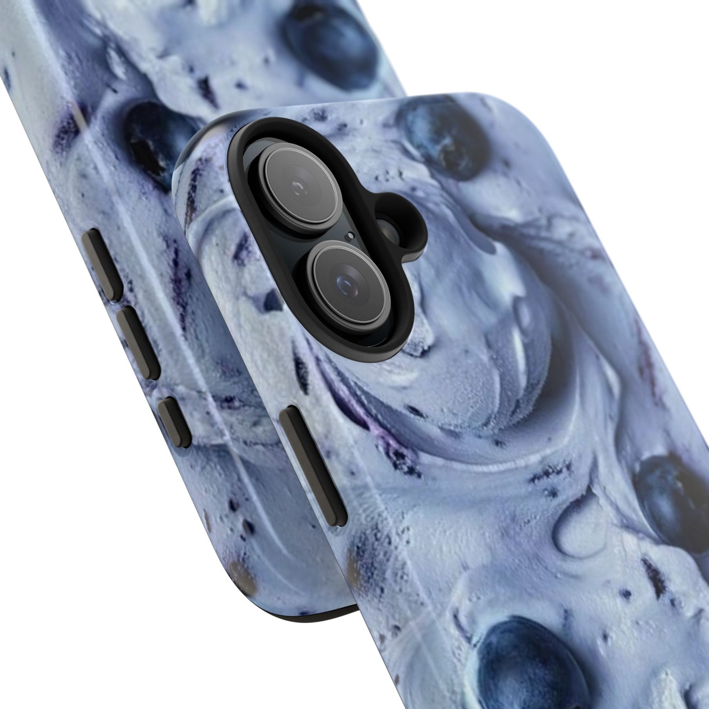 Blueberry Swirl Tough Phone Case — Protective Artistic Fruit Pattern