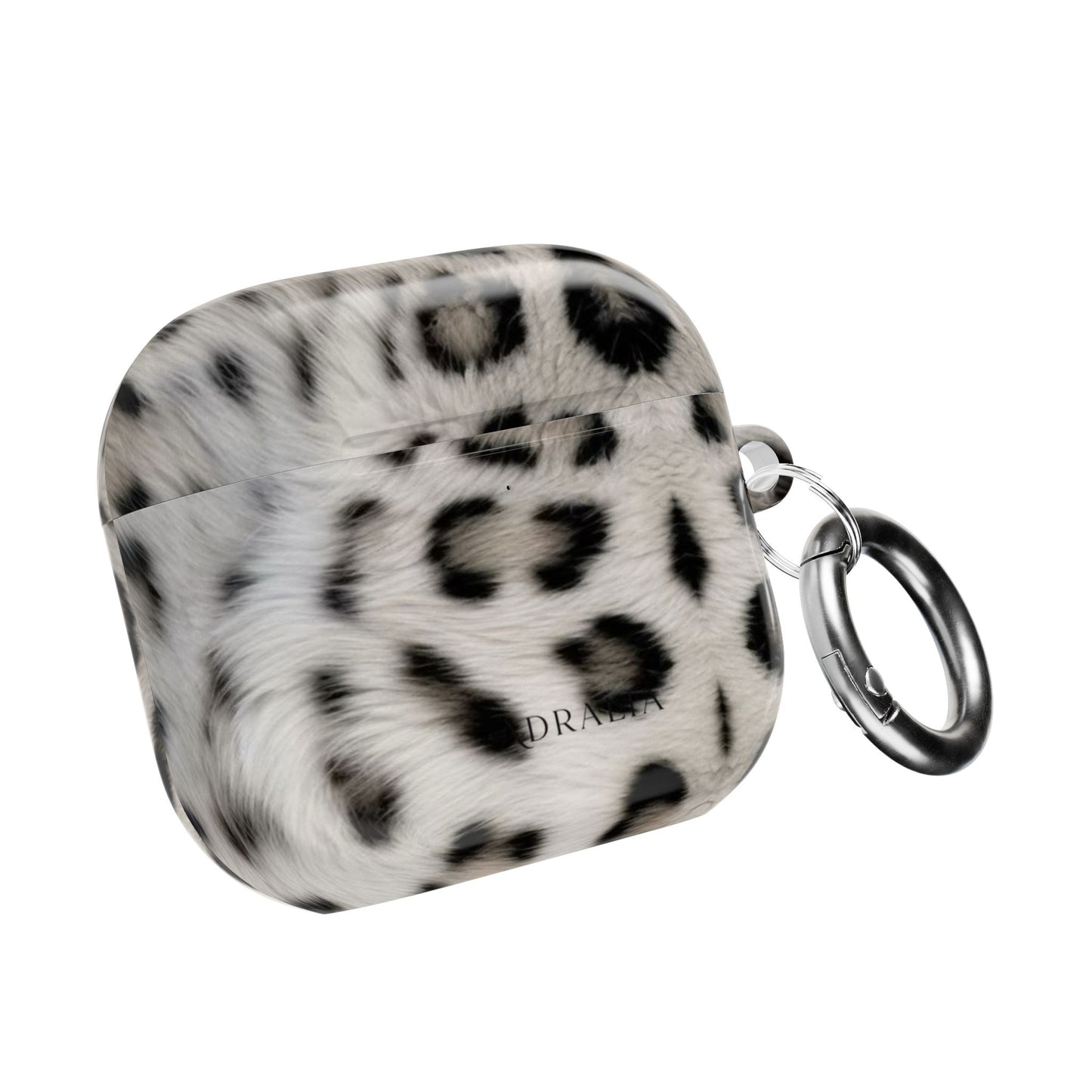 Leopard Print AirPod Case — Faux Fur Black & White Protective Cover