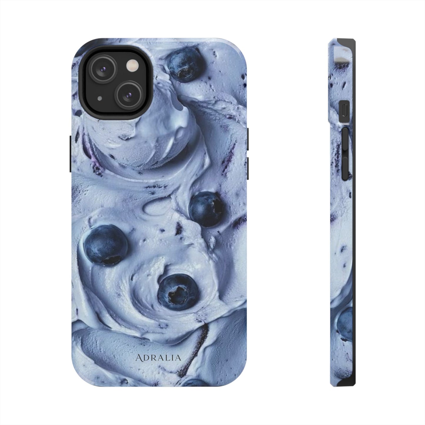 Blueberry Swirl Tough Phone Case — Protective Artistic Fruit Pattern