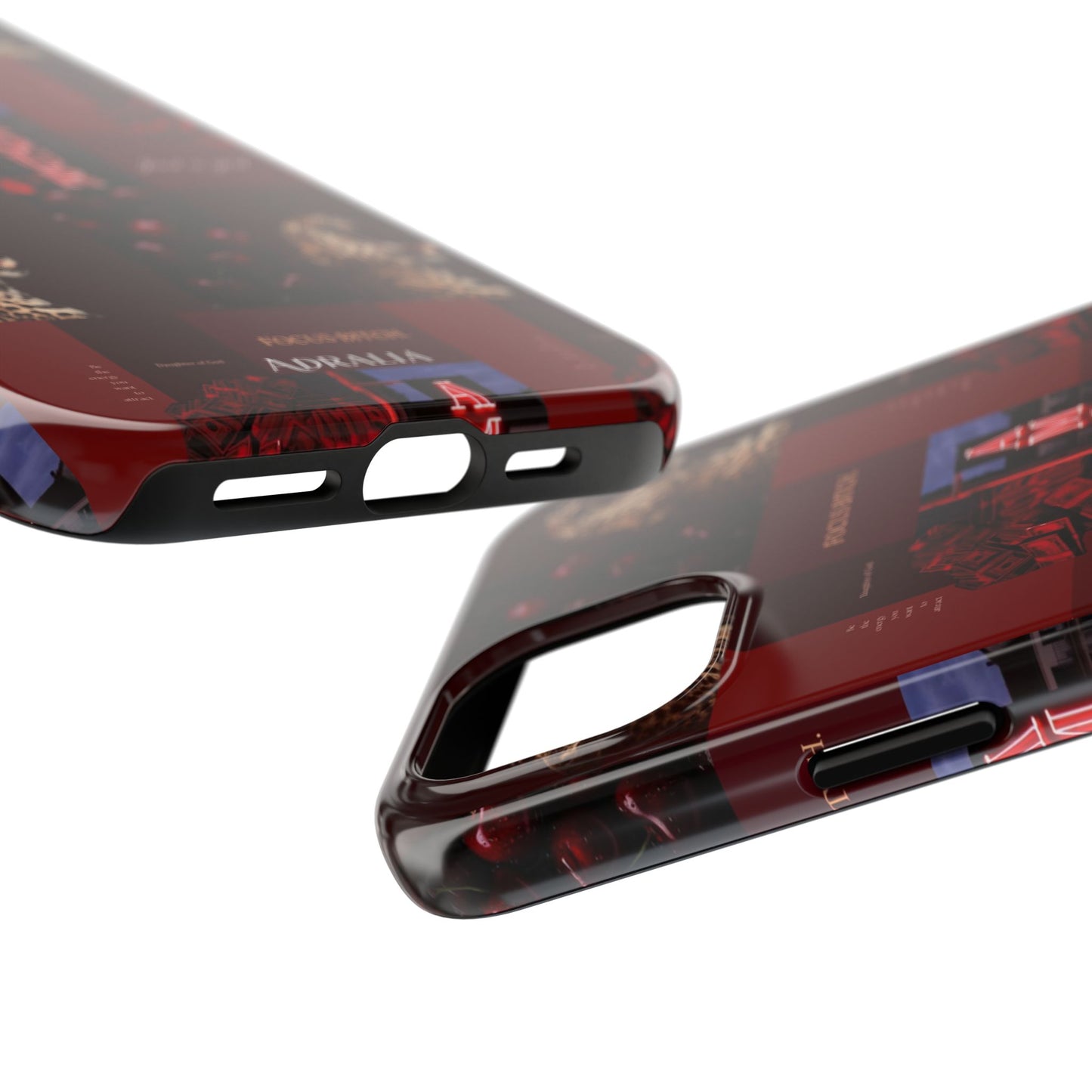 Tough Phone Case — Amour Red Leopard Graphic Protective Cover
