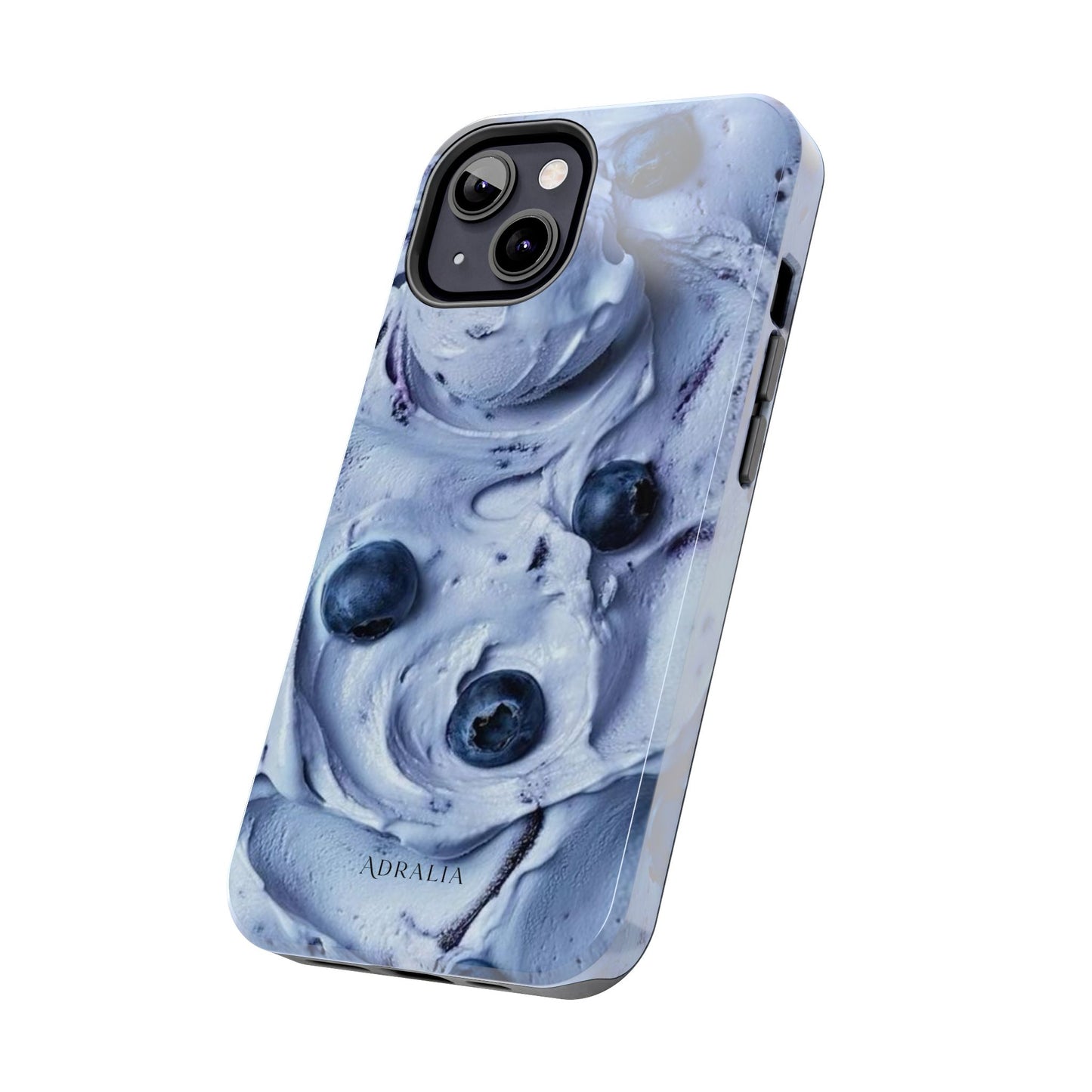 Blueberry Swirl Tough Phone Case — Protective Artistic Fruit Pattern