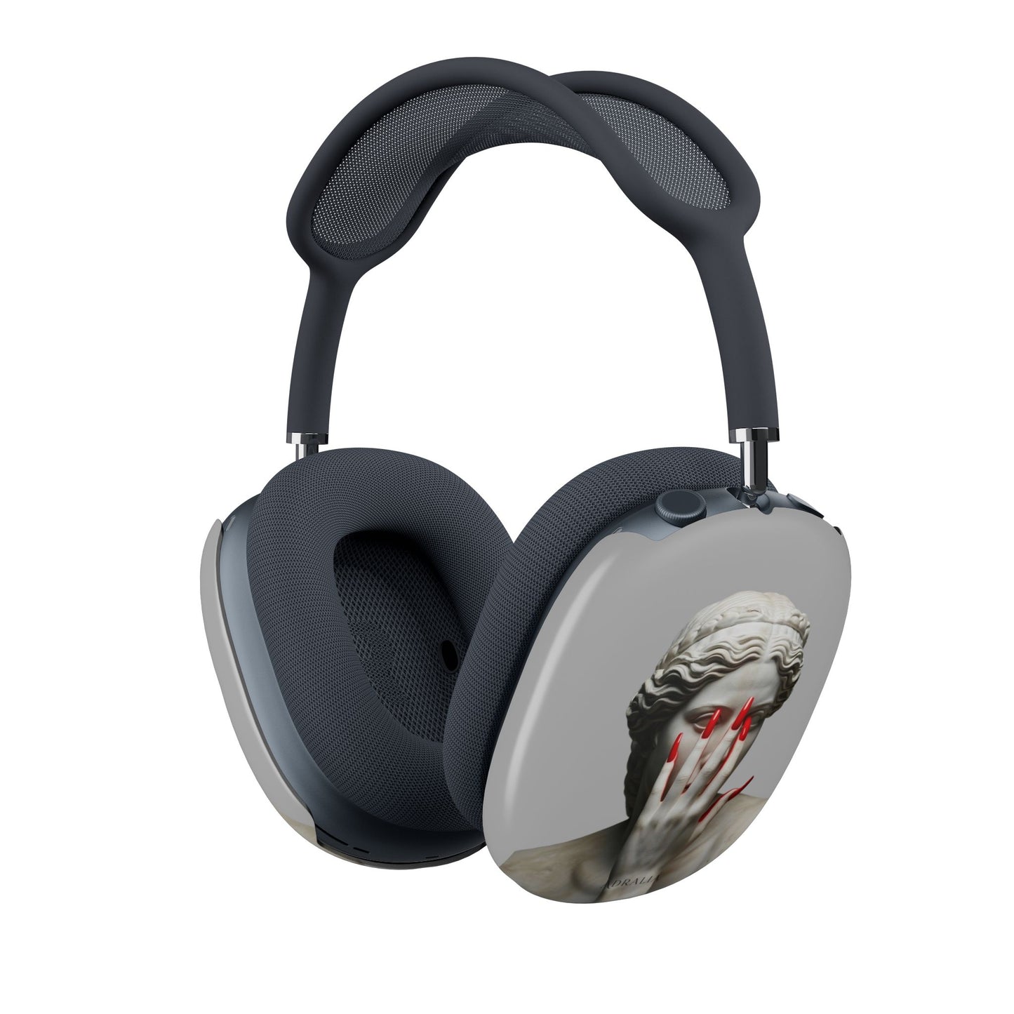 AirPods Max Case — Classical Statue with Red Nails Graphic