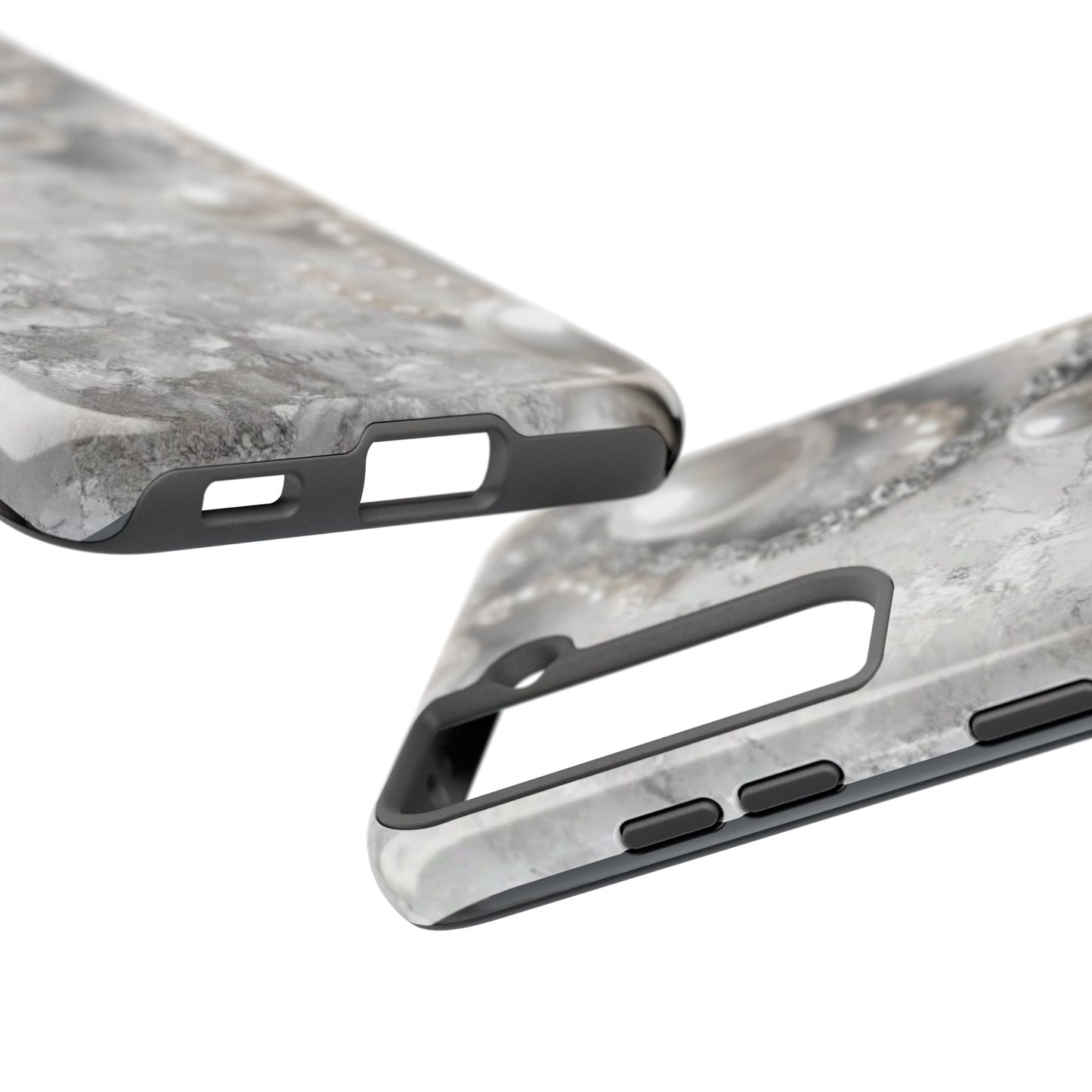 Pearl Luxe Tough Phone Case — Elegant Pearl & Crystal Protective Cover