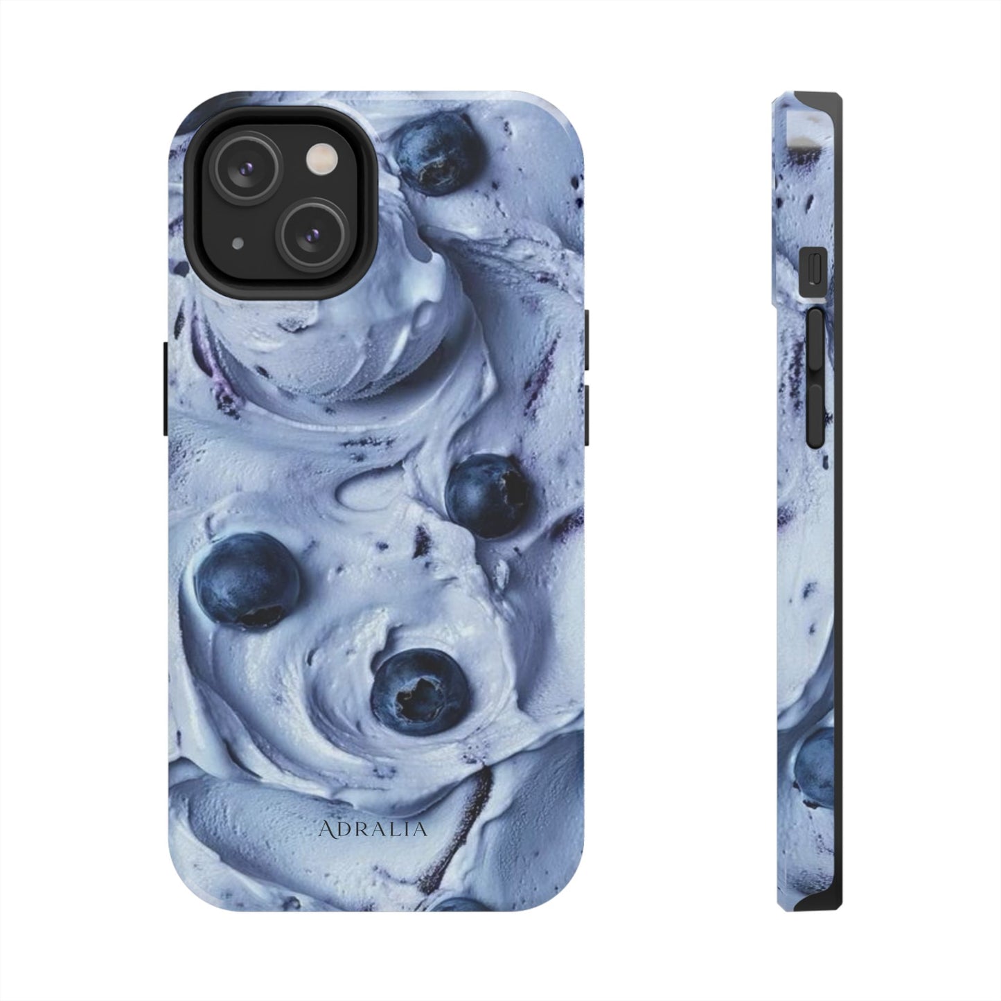 Blueberry Swirl Tough Phone Case — Protective Artistic Fruit Pattern