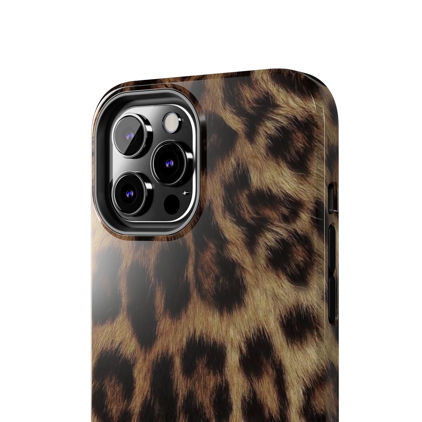 Leopard Print Tough Phone Case — Durable Animal-Print Protective Cover